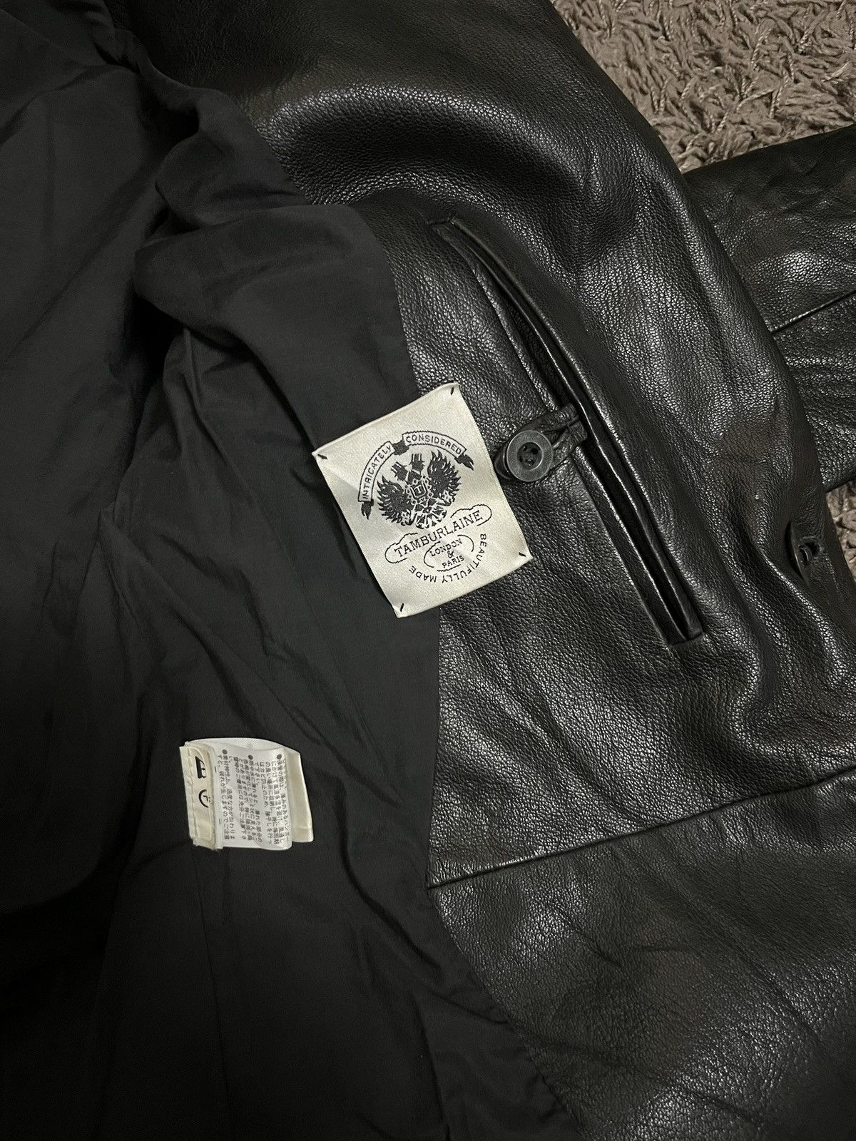 Genuine Leather 1990s TAMBURLAINE london paris naval jackets #I3 Size US M / EU 48-50 / 2 - 7 Thumbnail