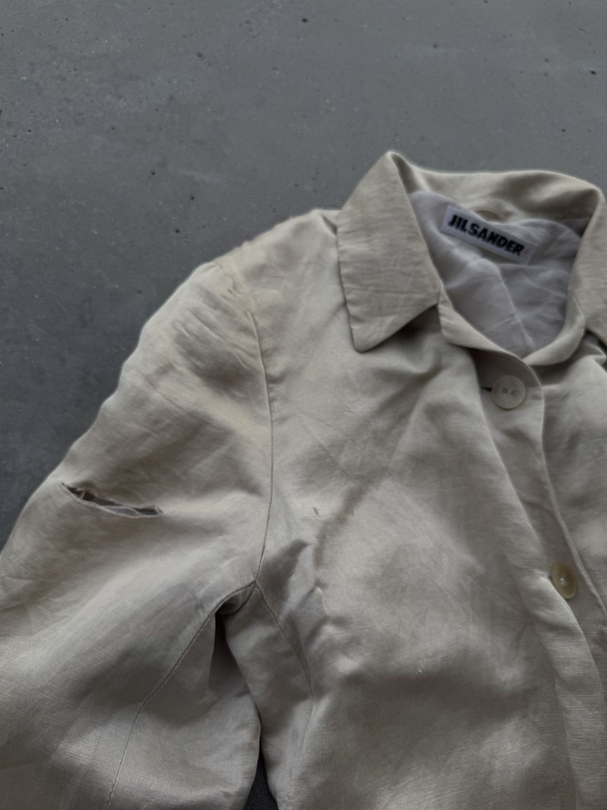 Designer × Japanese Brand × Jil Sander 🚀VINTAGE JIL SANDER silk blazer rare! Size M / US 6-8 / IT 42-44 - 4 Thumbnail