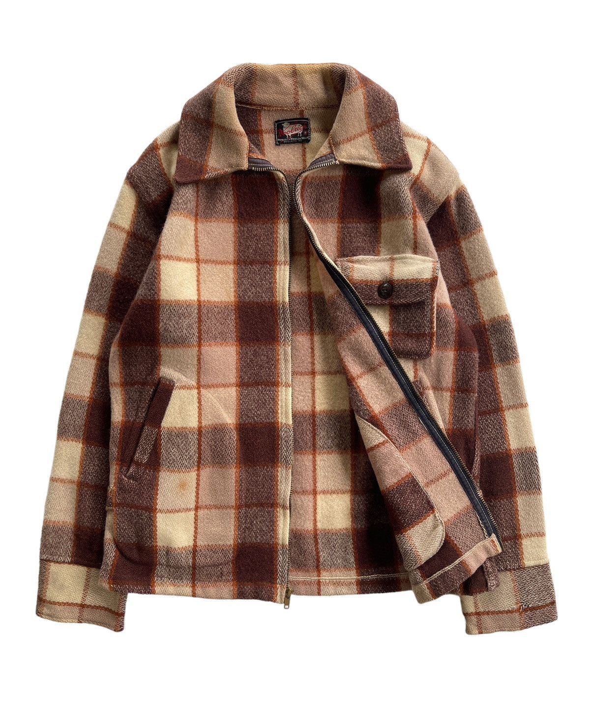 Woolrich Woolen Mills RARE!!! Vintage 40s Woolrich Wool Tartan Jacket Size US S / EU 44-46 / 1 - 2 Thumbnail