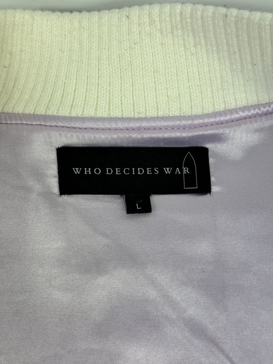 Who Decides War LOGO PATCH WORK LEATHER SLEEVE JACKET Size US L / EU 52-54 / 3 - 10 Thumbnail
