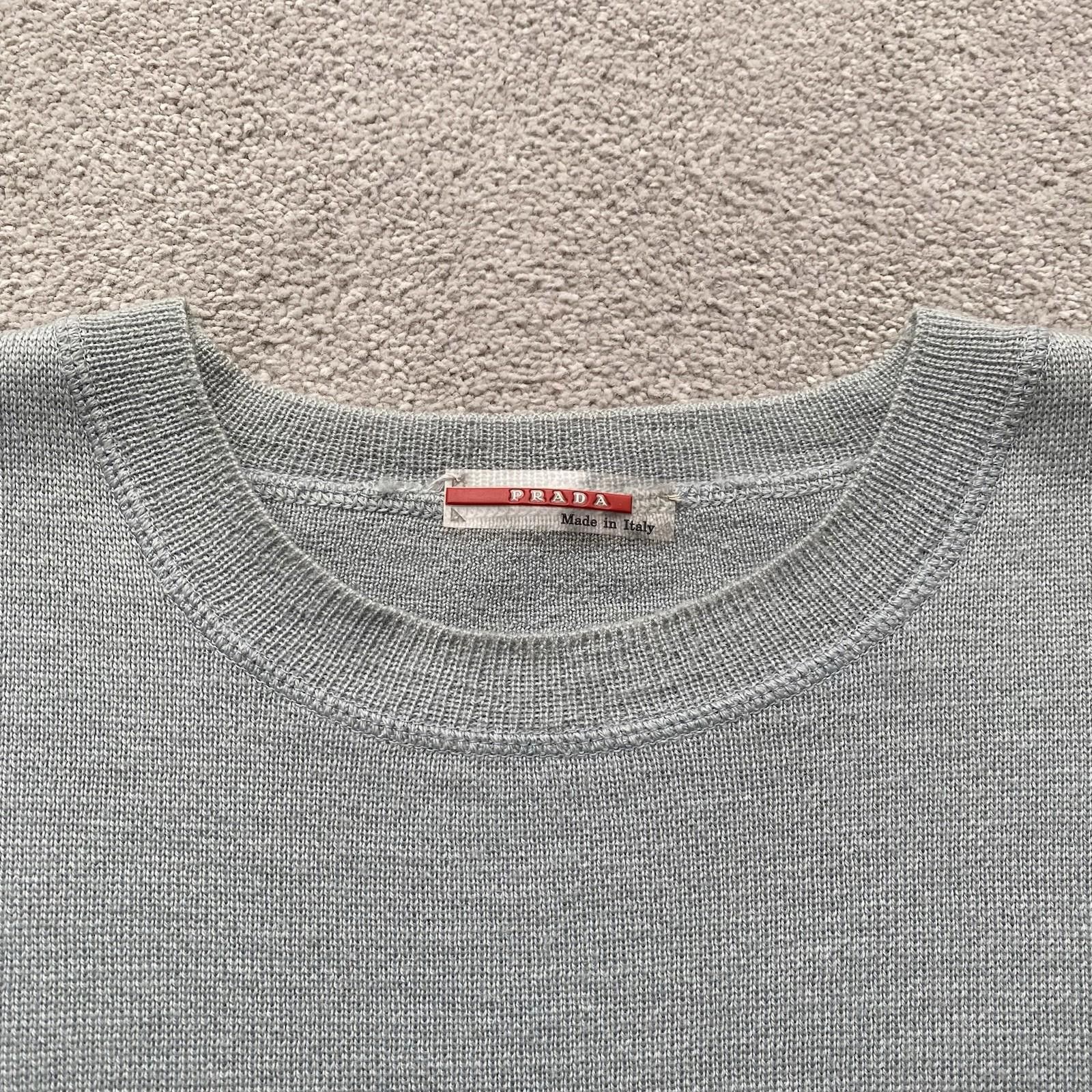 Prada Prada Vintage 100% Wool Red Tab Sweater Size 50 Size US M / EU 48-50 / 2 - 7 Thumbnail
