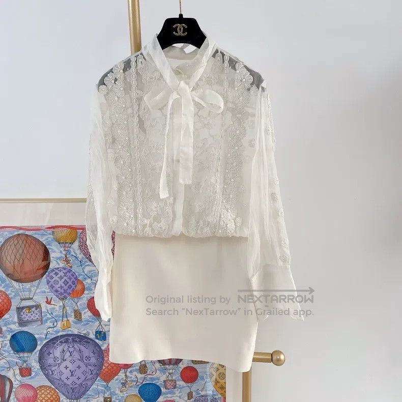 Valentino Valentino Lace patchwork dress Size M / US 6-8 / IT 42-44 - 4 Thumbnail