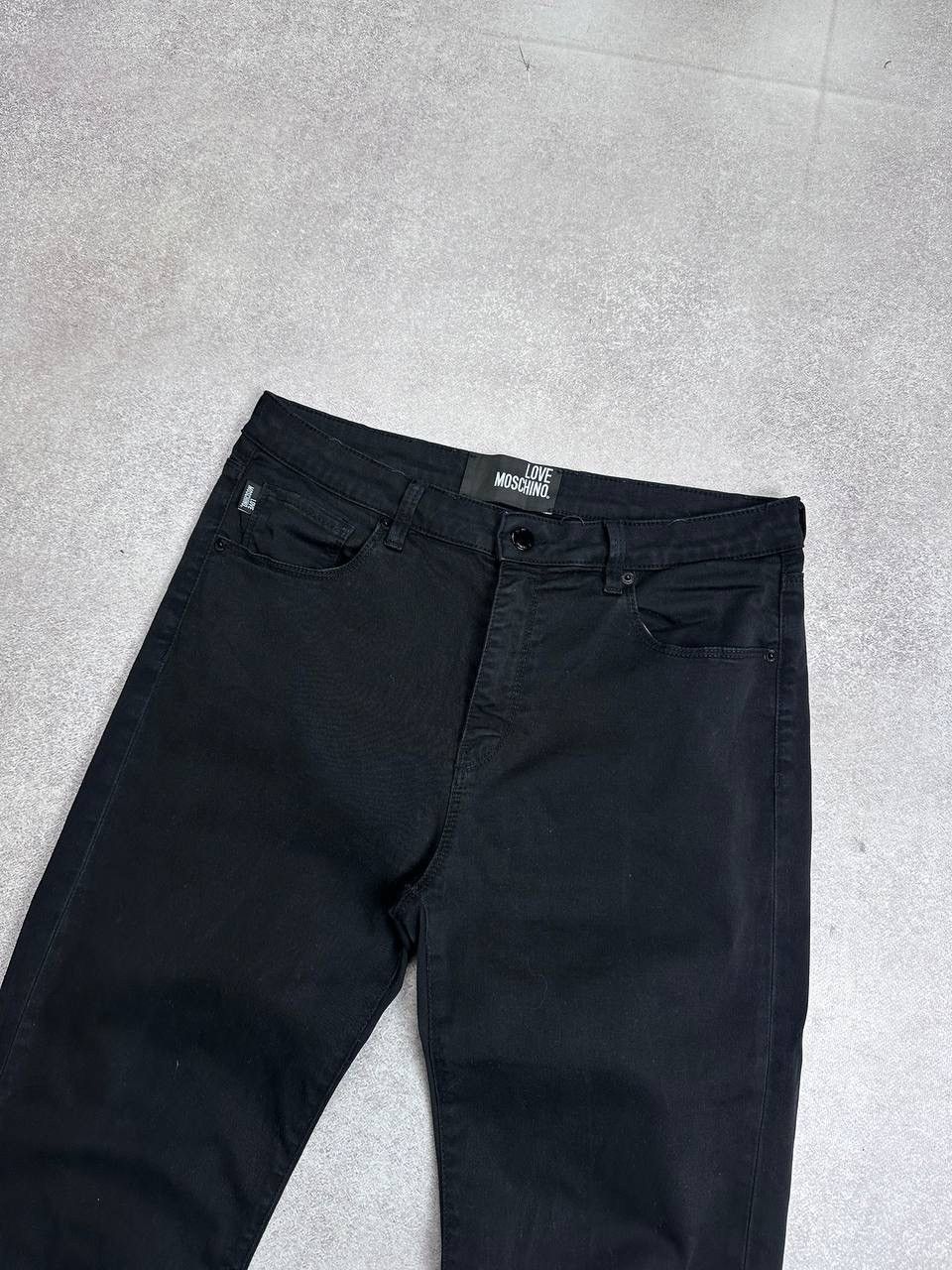 Moschino Vintage Love Moscino Black Denim Pants Y2K 31 Size US 31 - 4 Thumbnail