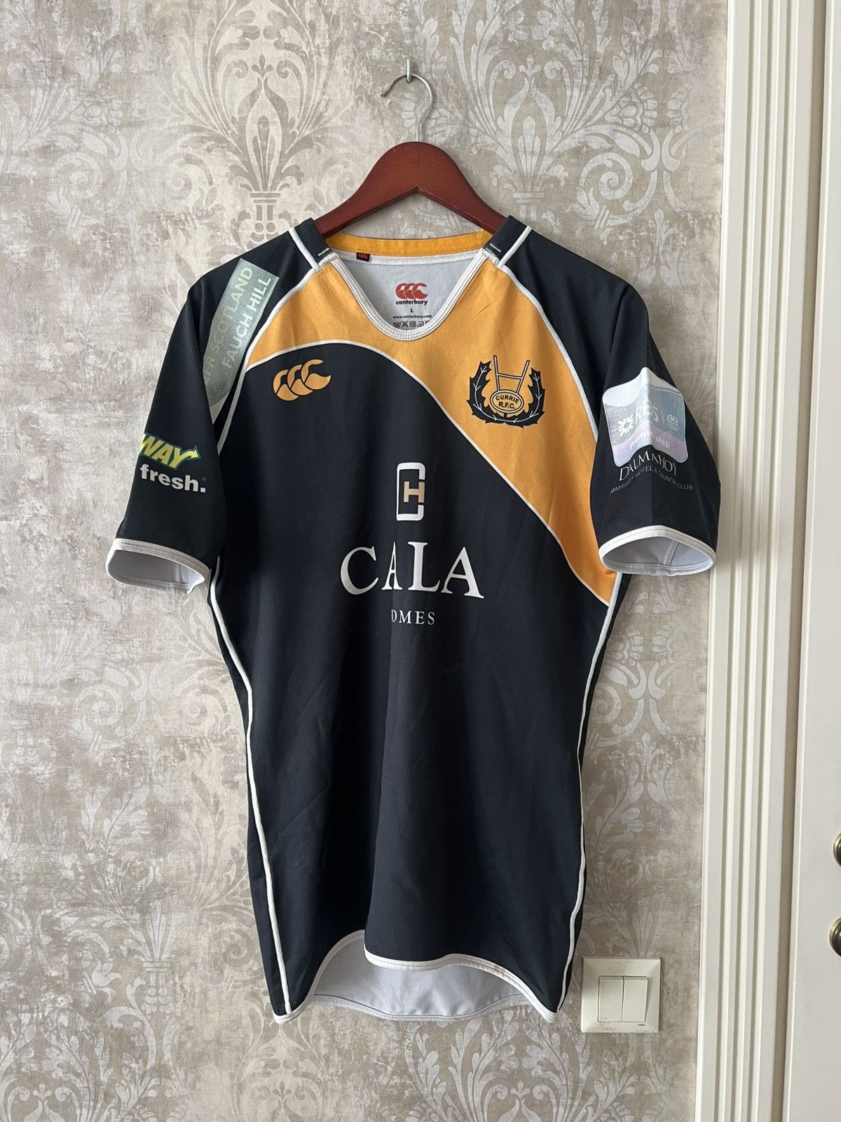Canterbury of New Zealand Vintage Canterbury Currie RFC Rugby Jersey #20 Subway Shirt Size US L / EU 52-54 / 3 - 1 Thumbnail