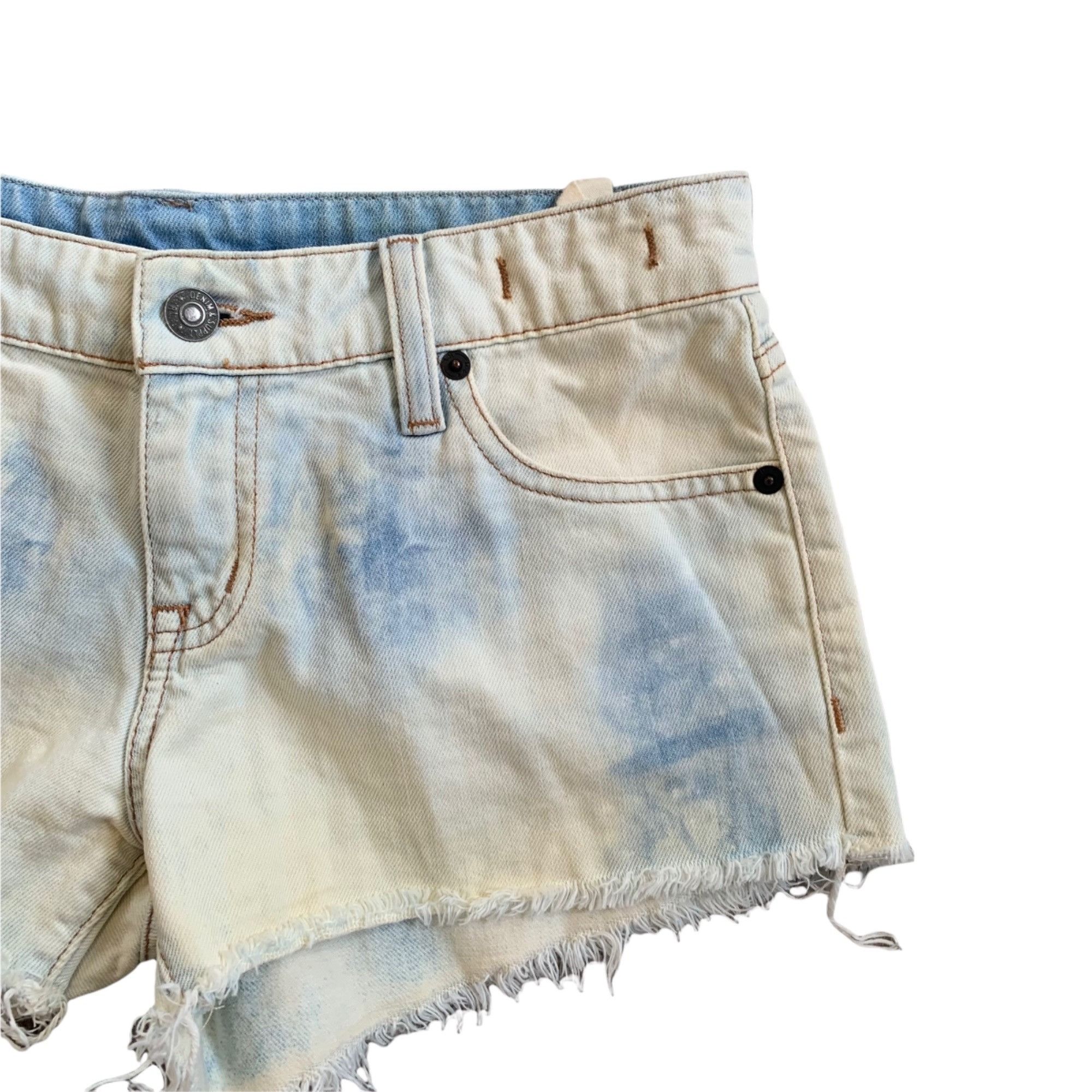 Ralph Lauren Denim & Supply Ralph Lauren Light Wash Distressed Denim Shor Size 27" / US 4 / IT 40 - 2 Thumbnail