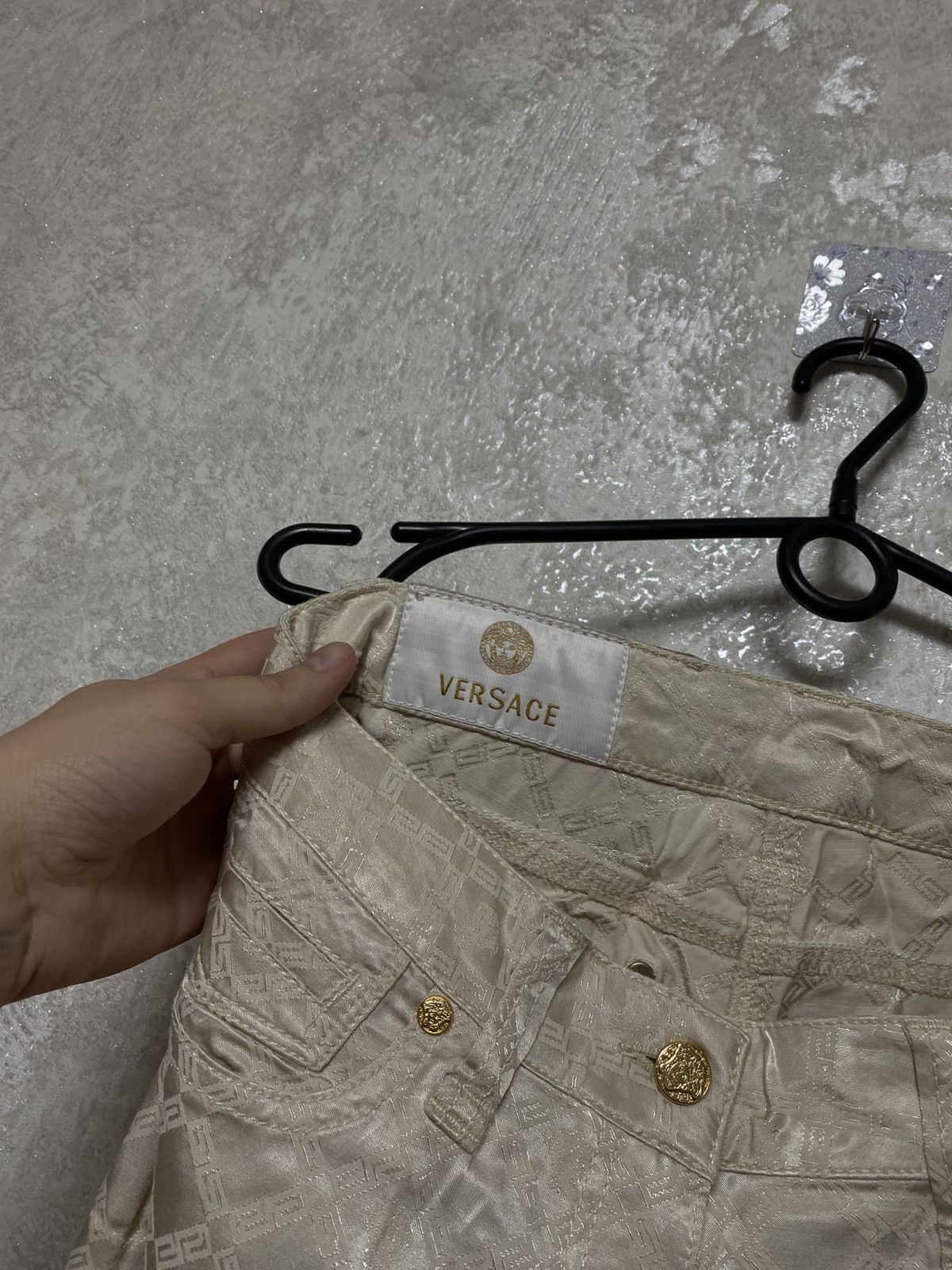 Versace Versace vintage Designer Monogram Bell Bottom Pants Size 29" - 7 Thumbnail