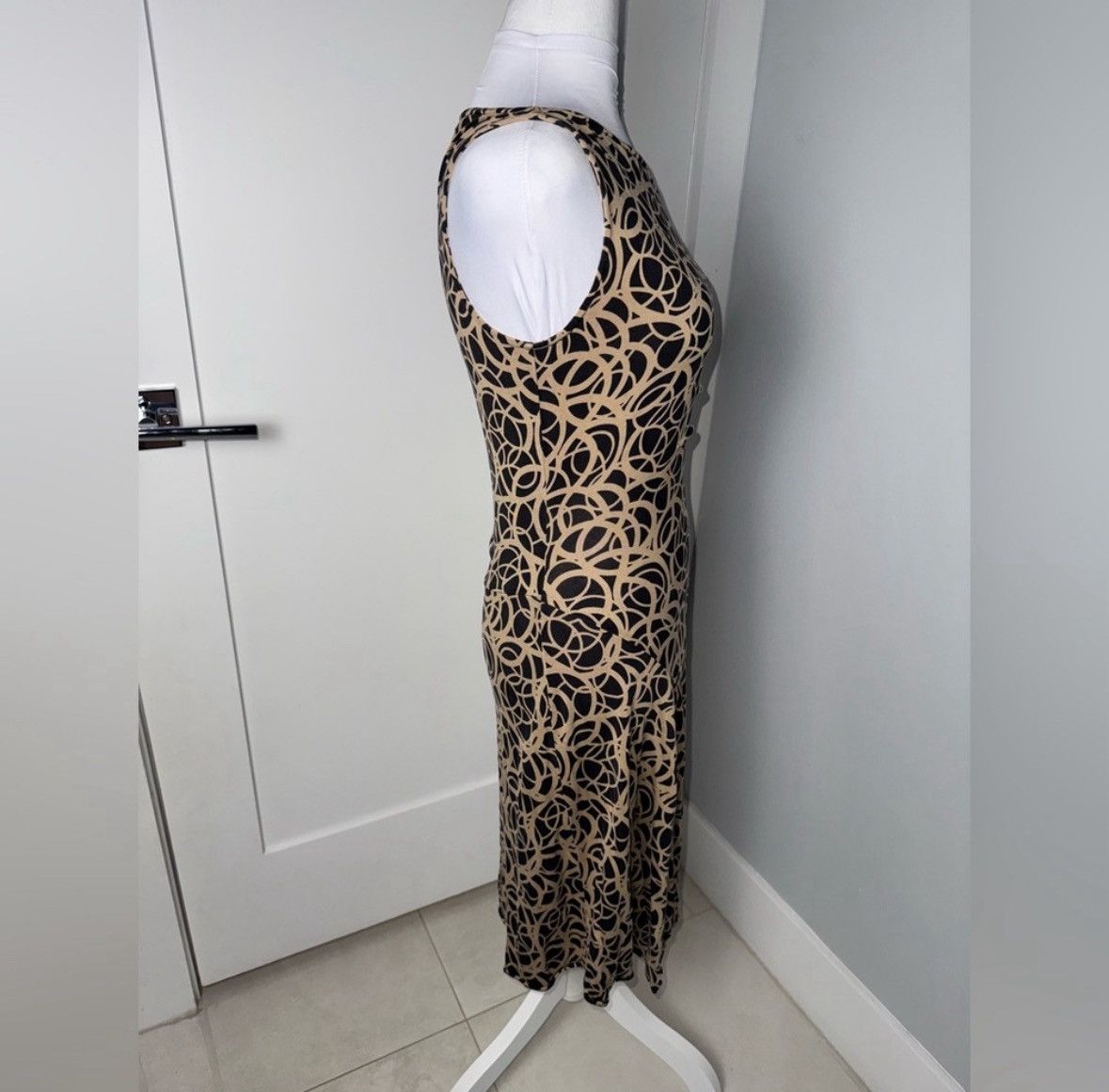 Diane von Furstenberg Diane von Furstenberg Geometric Print Sleeveless Midi Dress Size S / US 4 / IT 40 - 4 Thumbnail