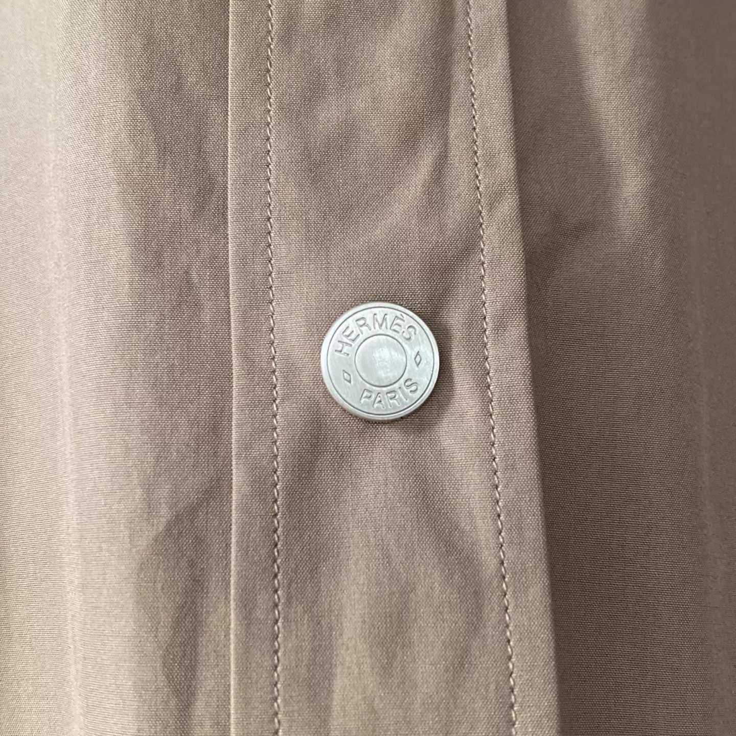 Hermes HERMES FW25 Classic Shirt-Style Button-Front Jacket 41 L Size US L / EU 52-54 / 3 - 5 Thumbnail