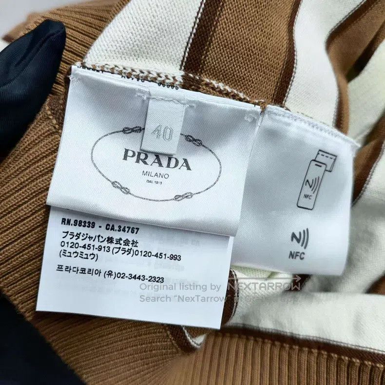 Prada Prada Cotton sweater with short sleeves Size US XXS / EU 40 - 5 Thumbnail