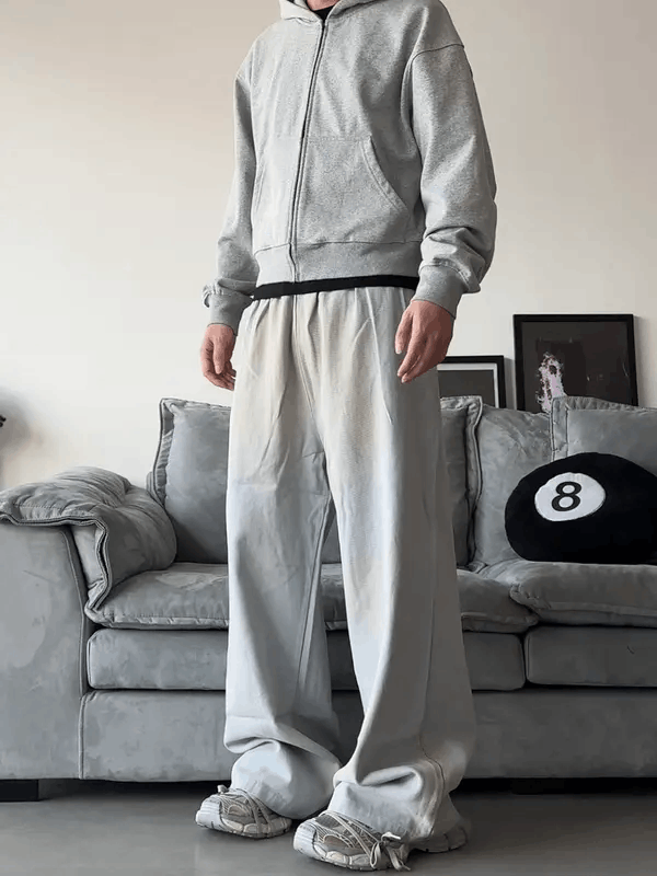 Vintage Asakura x Jinno Baggy Gray Wide Leg Pants Size US 32 / EU 48 - 3 Thumbnail