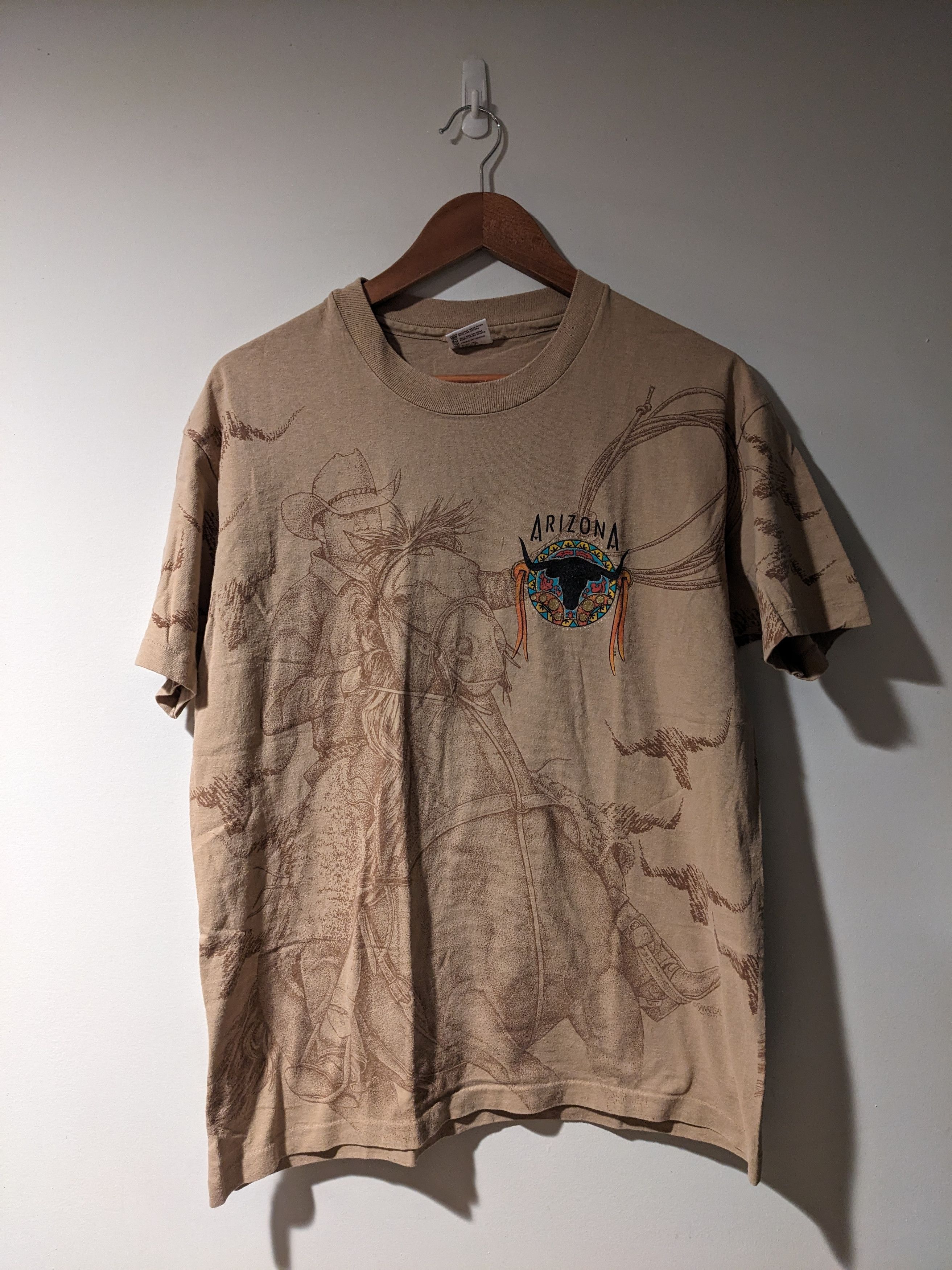 Vintage Vintage 90s Cowboy Horse Arizona Wildlife Nature AOP T-Shirt Size US L / EU 52-54 / 3 - 1 Thumbnail