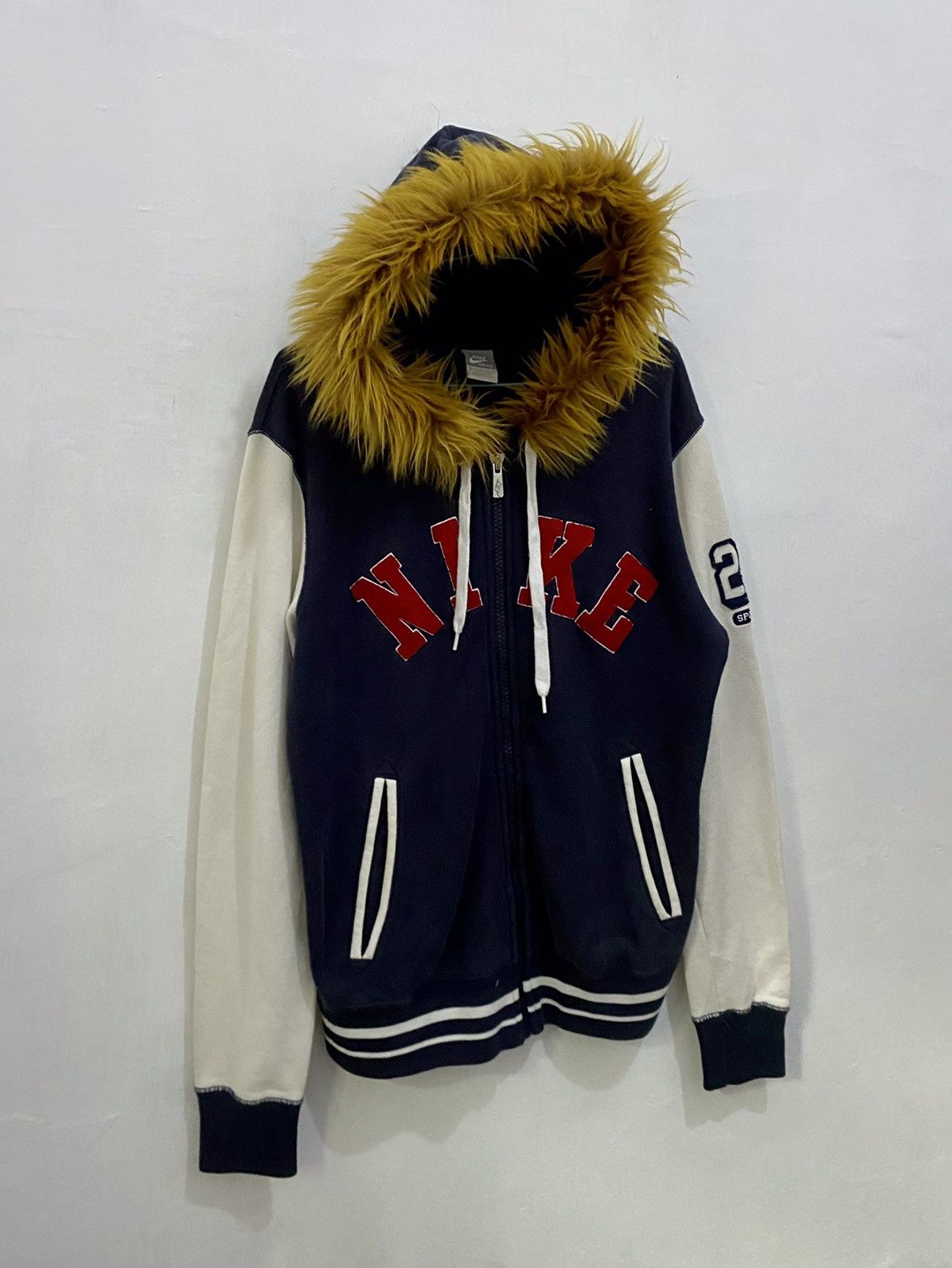 If Six Was Nine × Le Grande Bleu (L.G.B.) × Nike 💥Fur💥Nike Speelout Zipper Fur Hoodie LGB Style Size US L / EU 52-54 / 3 - 2 Thumbnail