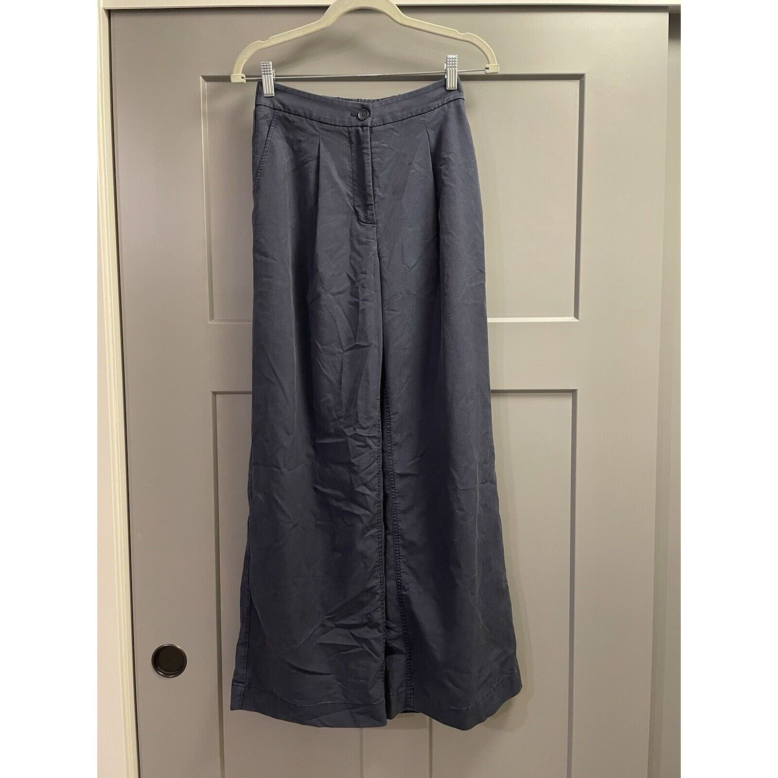 Kit and Ace Kit and Ace SUBLIME Trouser High Waisted Wide Leg Navy Size 27" / US 4 / IT 40 - 1 Thumbnail