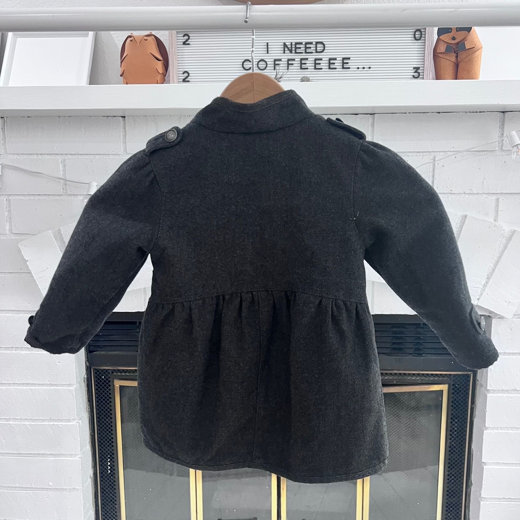 H&M H&M Baby Londoneer Royalty Style Military Coat - Grey Size XL / US 12-14 / IT 48-50 - 3 Thumbnail