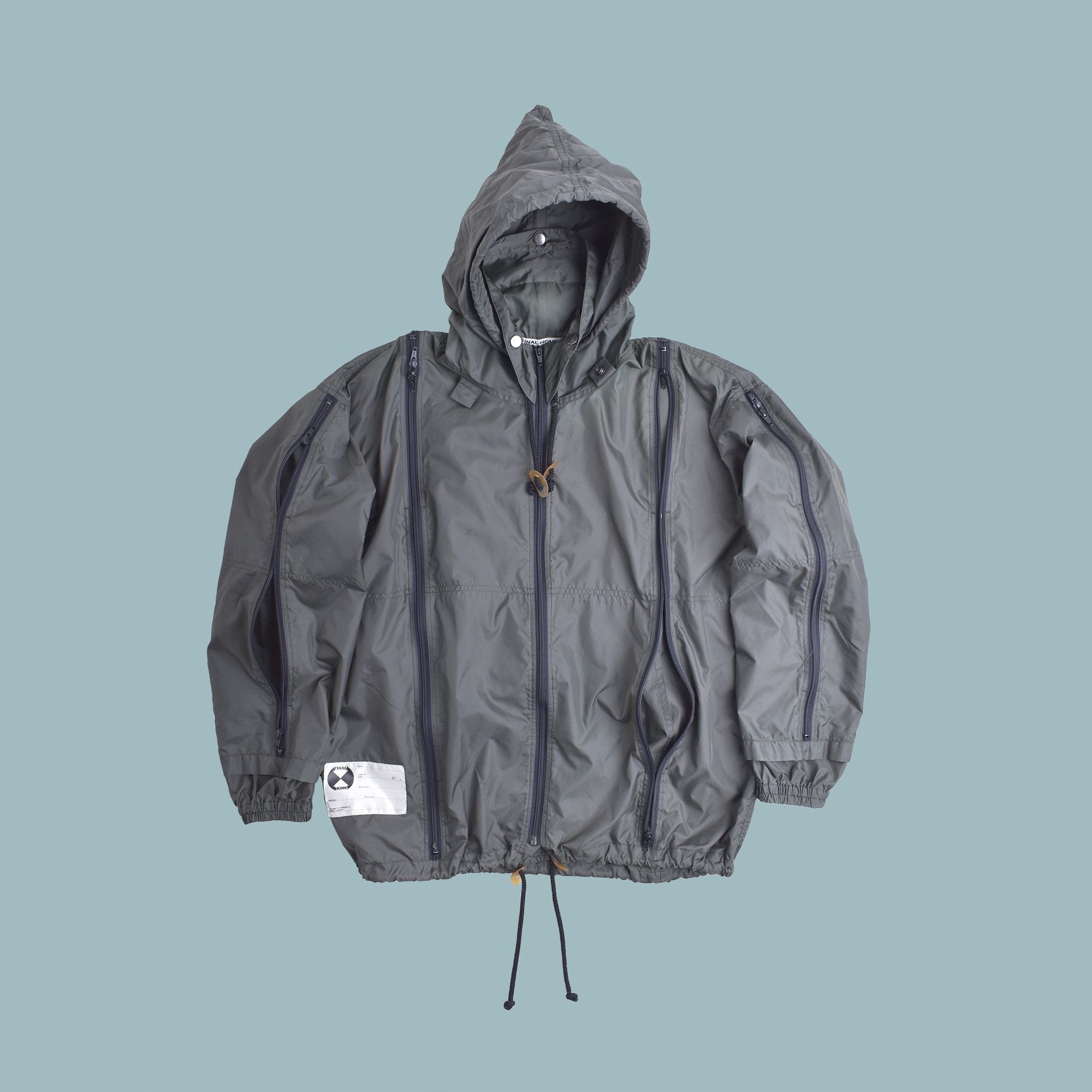 image of Final Home Mens Hooded Jacket in Grey (Size XL)