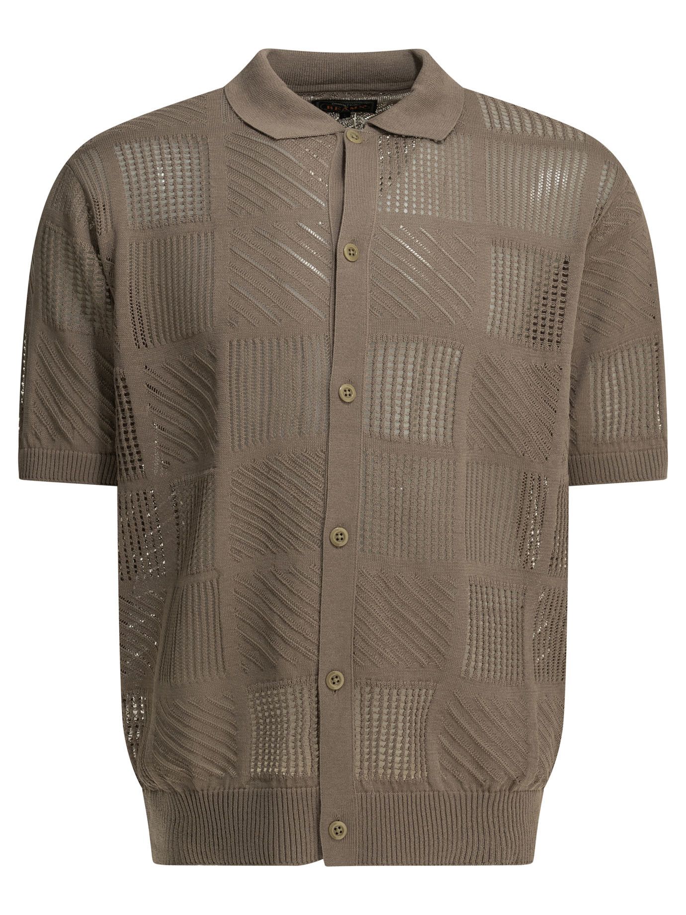 Beams Plus Beams Plus Textured Knit Button-Down Polo Shirt tag size M Men - USA Duties Paid Size US M / EU 48-50 / 2 - 1 Thumbnail
