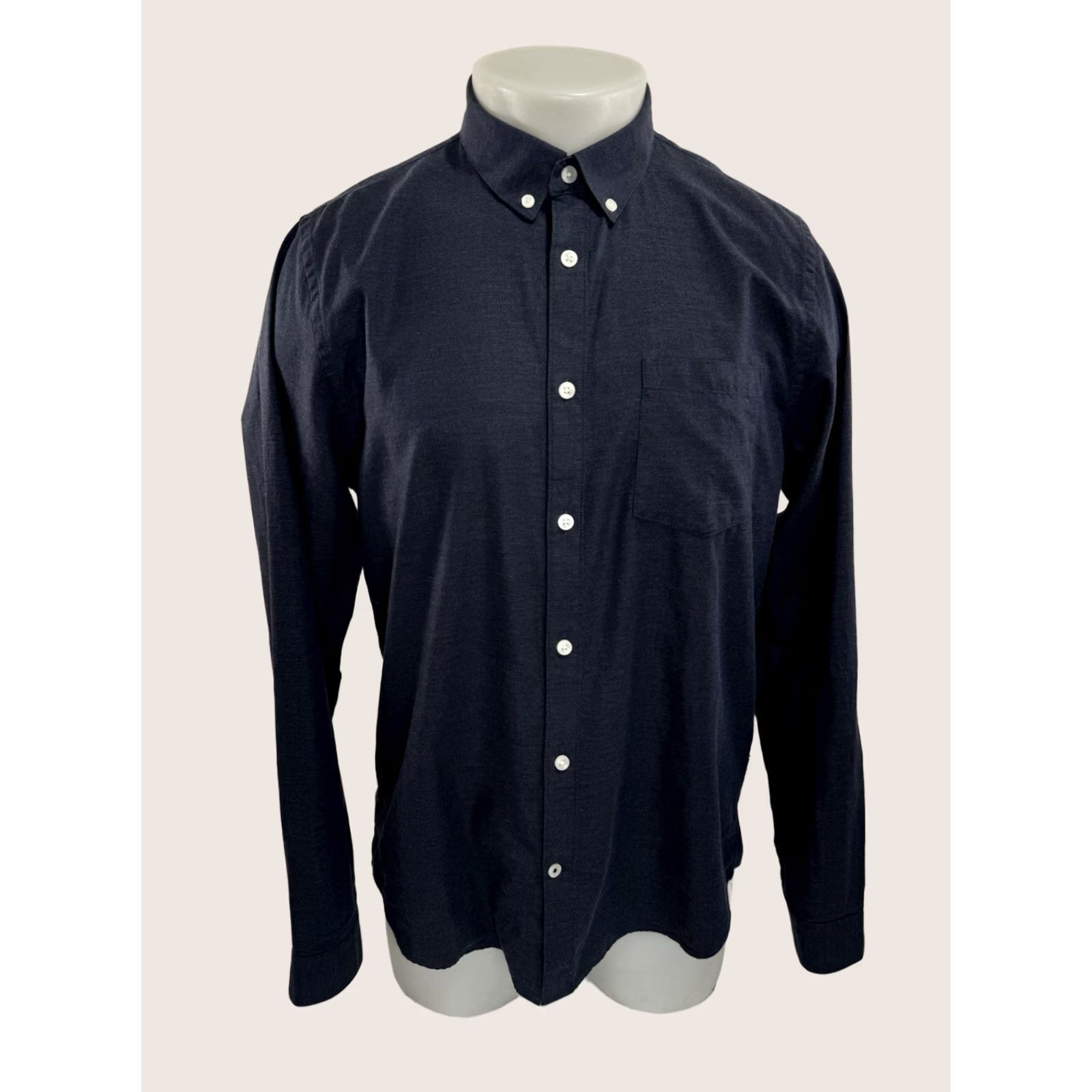 NN07 NN07 No Nationality Mens L Shirt Blue Button-Up Long Sleeve - Button-Down EXCELLENT Size US L / EU 52-54 / 3 - 1 Thumbnail
