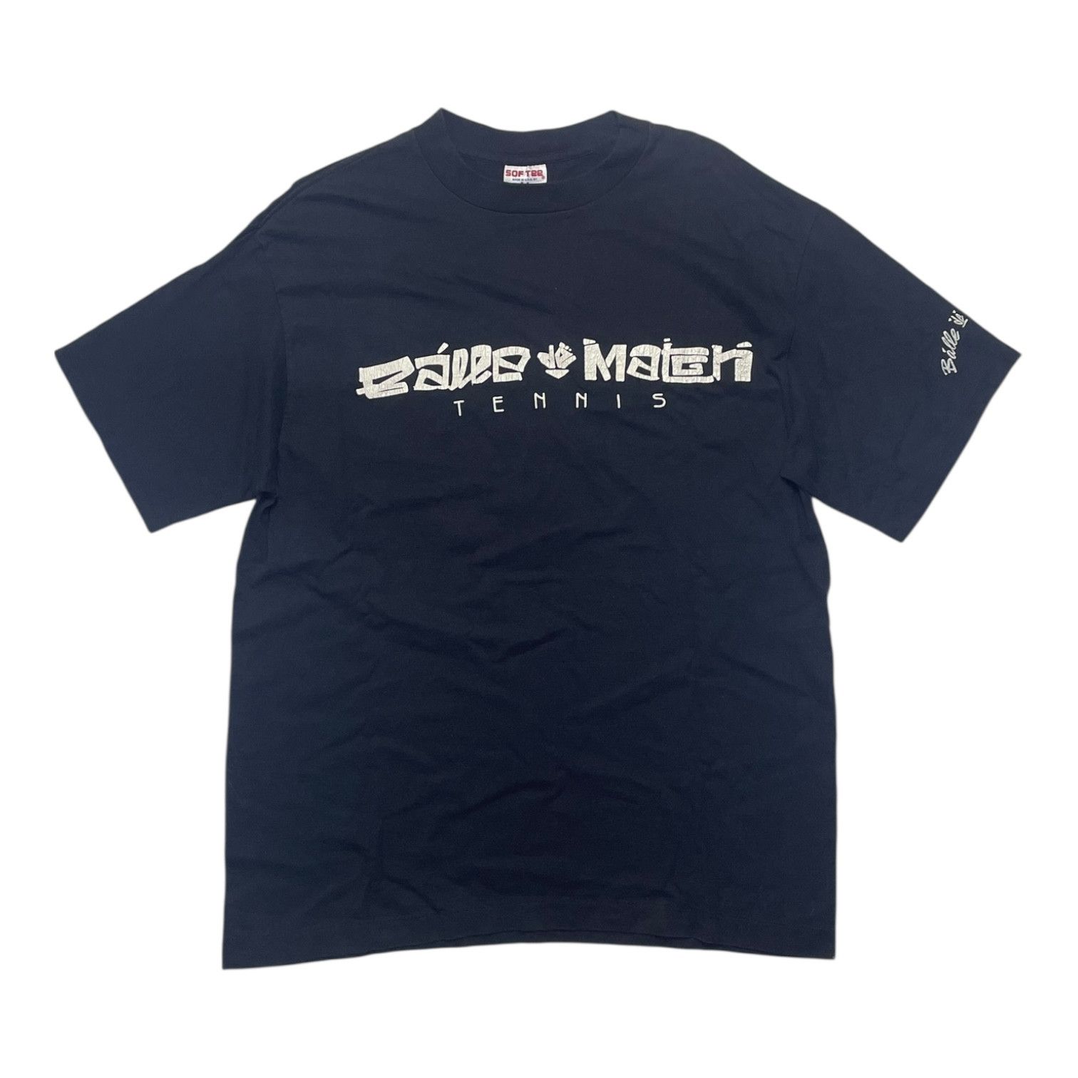 Vintage Vintage 90s Balle de Match Tennis Single Stitch Tee Size US XL / EU 56 / 4 - 2 Thumbnail