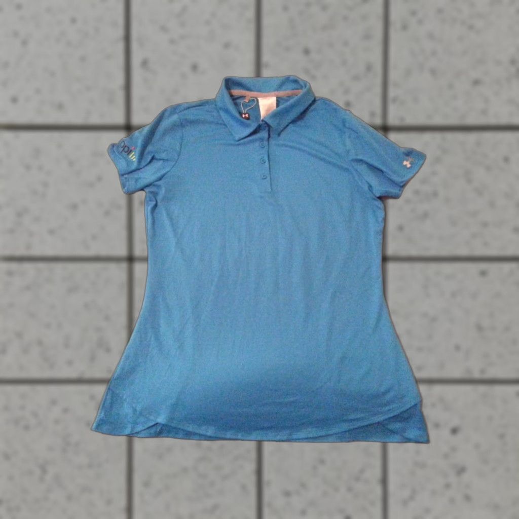 Under Armour Womens Under Armour Polo Shirt M Medium Blue Athletic Polo Shirt Women’s Athletic Blouse Size M / US 6-8 / IT 42-44 - 1 Thumbnail
