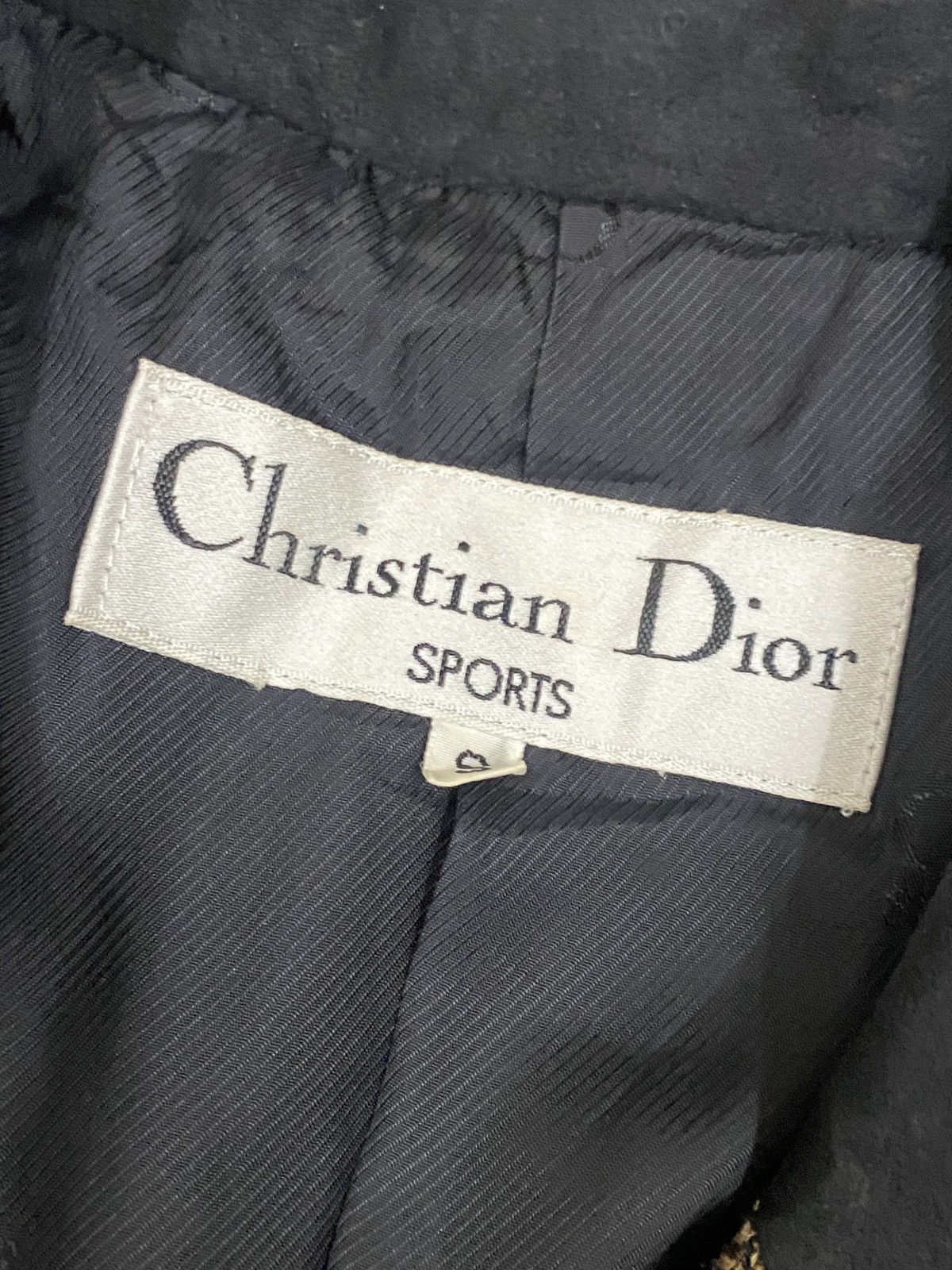 Christian Dior Monsieur VTG Christian Dior Sports Herringbone Wool Blazer Jacket Size M / US 6-8 / IT 42-44 - 15 Thumbnail
