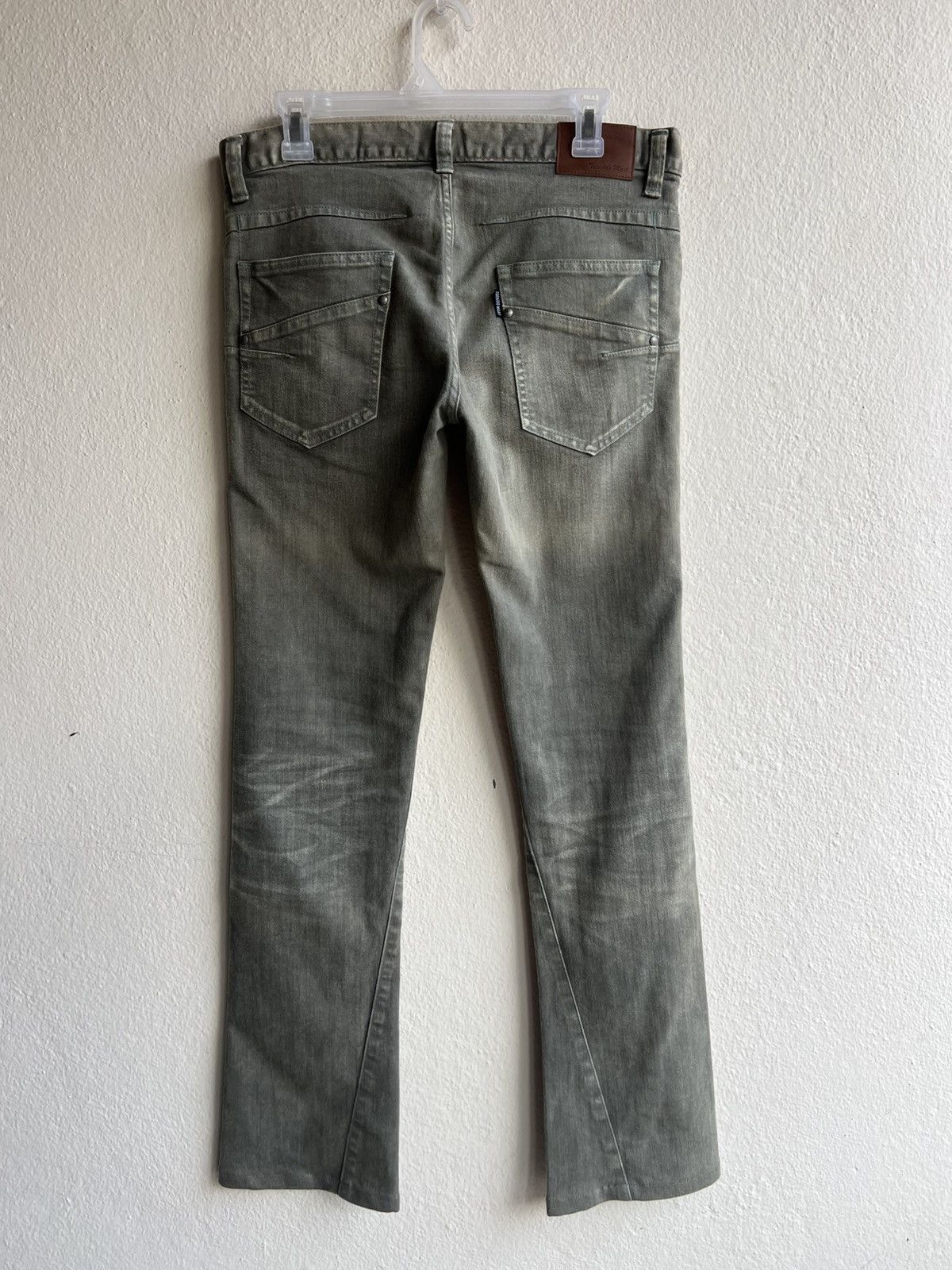 Tornado Mart Moss Wash Tornado Mart Faded Stretch Flare Pant Size US 31 - 3 Thumbnail