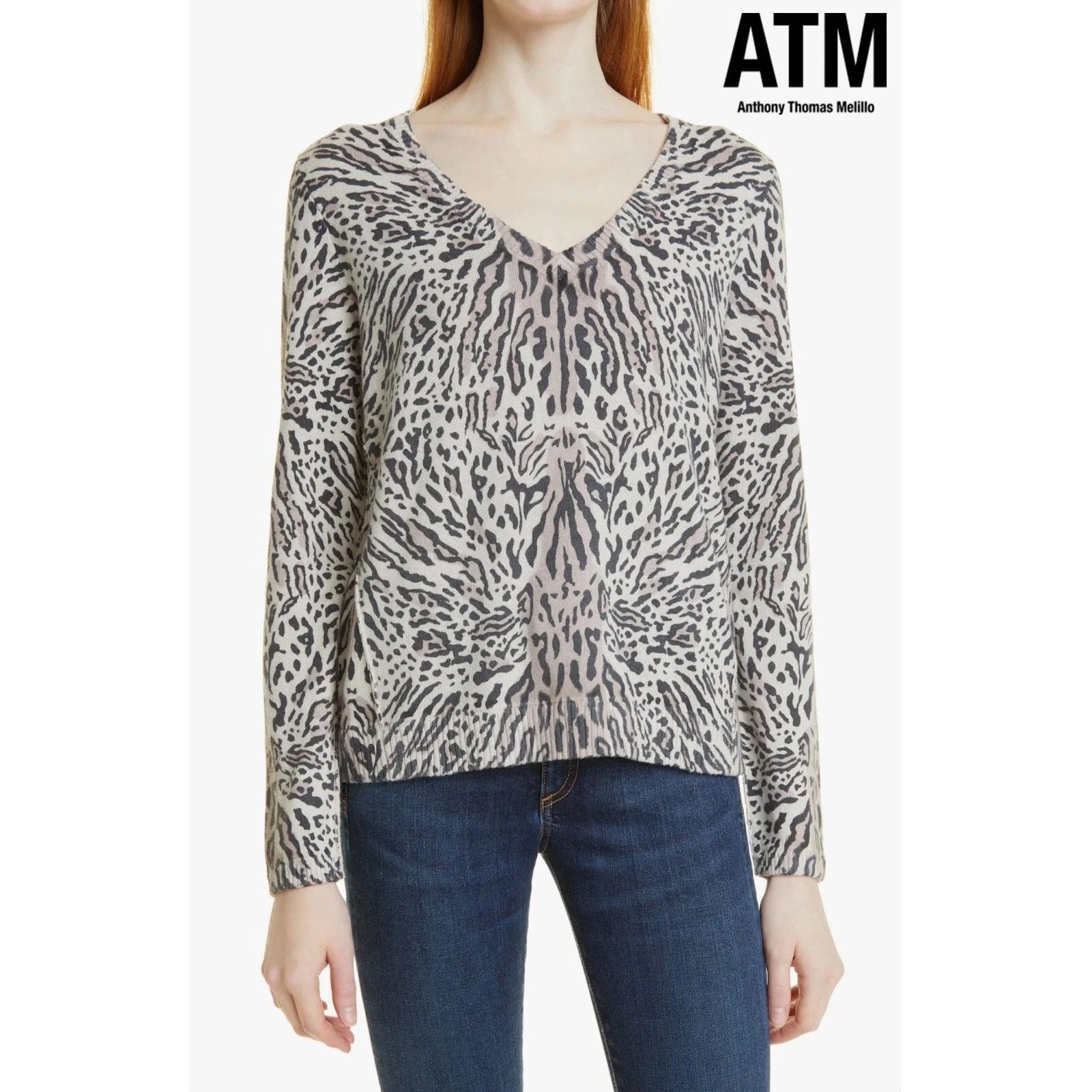 ATM Anthony Thomas Melillo ATM Anthony Thomas Melillo Sweater Leopard Print Size mall Size S / US 4 / IT 40 - 2 Thumbnail