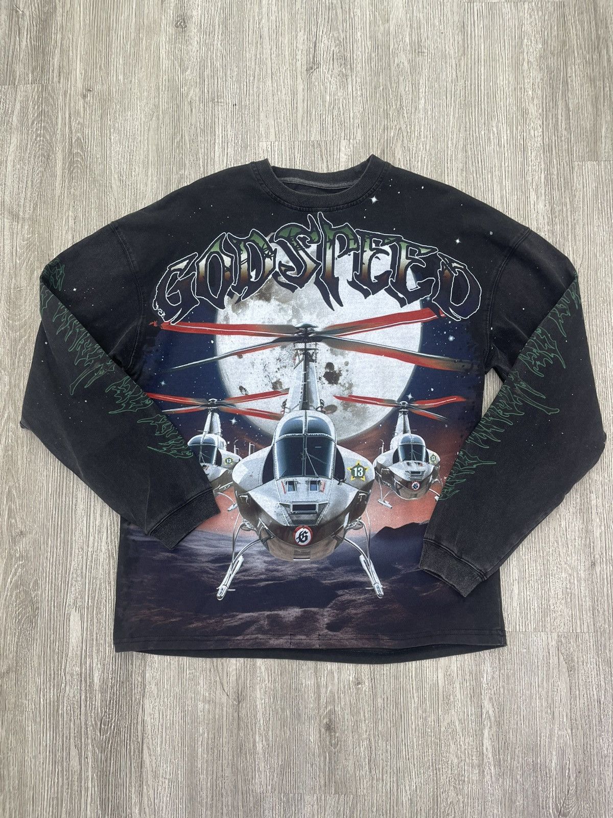Godspeed Godspeed longsleeve helicopter black Size US XS / EU 42 / 0 - 1 Thumbnail
