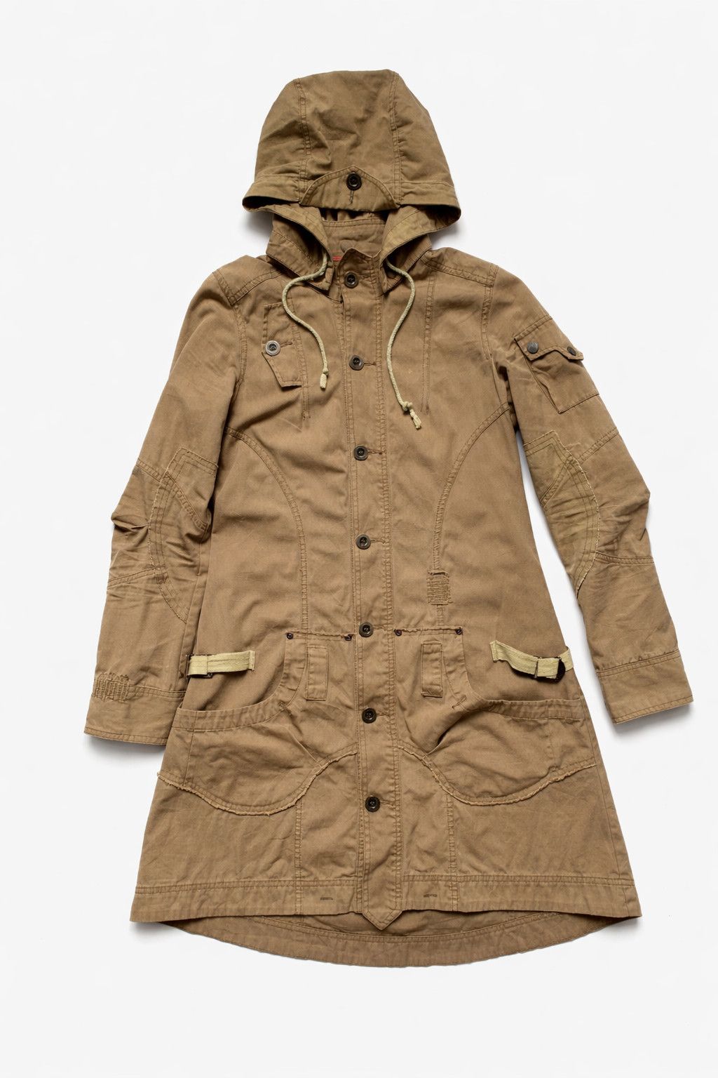 Japanese Brand Archive Hooded Utility Coat - Indie Sleaze 2000s Style Size S / US 4 / IT 40 - 3 Thumbnail