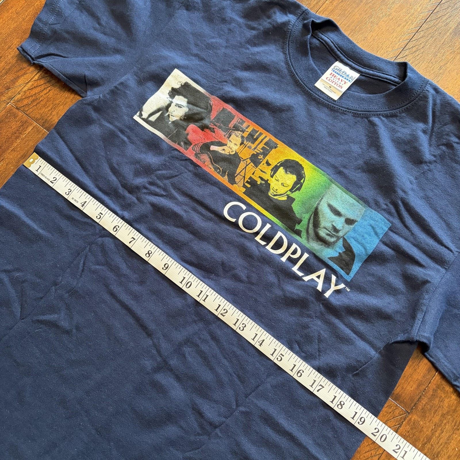 Gildan Vtg Coldplay Twisted Logic Tour Shirt Mens Medium Blue 2006 Size US M / EU 48-50 / 2 - 6 Thumbnail