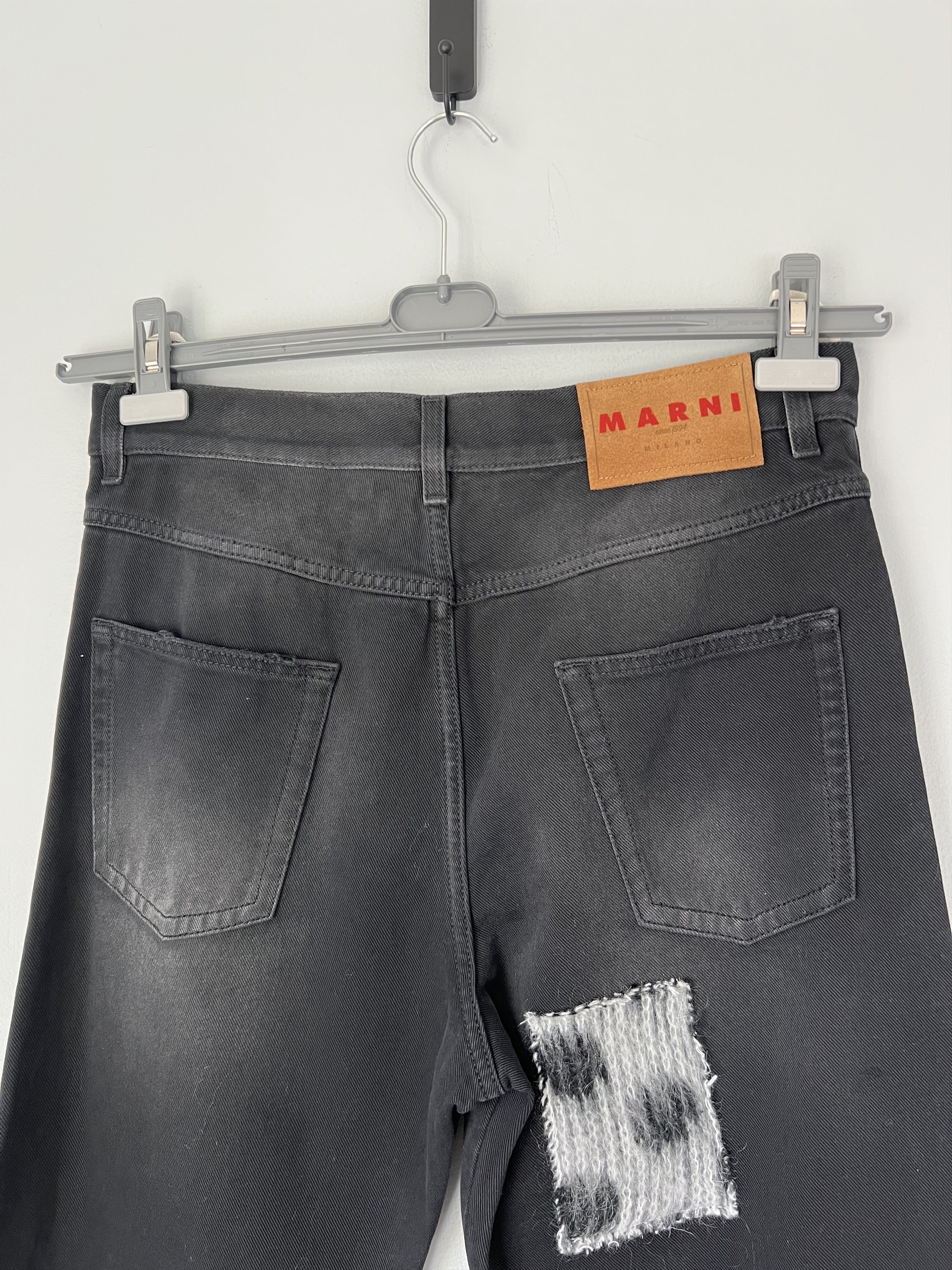 Marni Marni Patchwork Bleached Cotton Bull Denim in Black Size US 32 / EU 48 - 5 Thumbnail