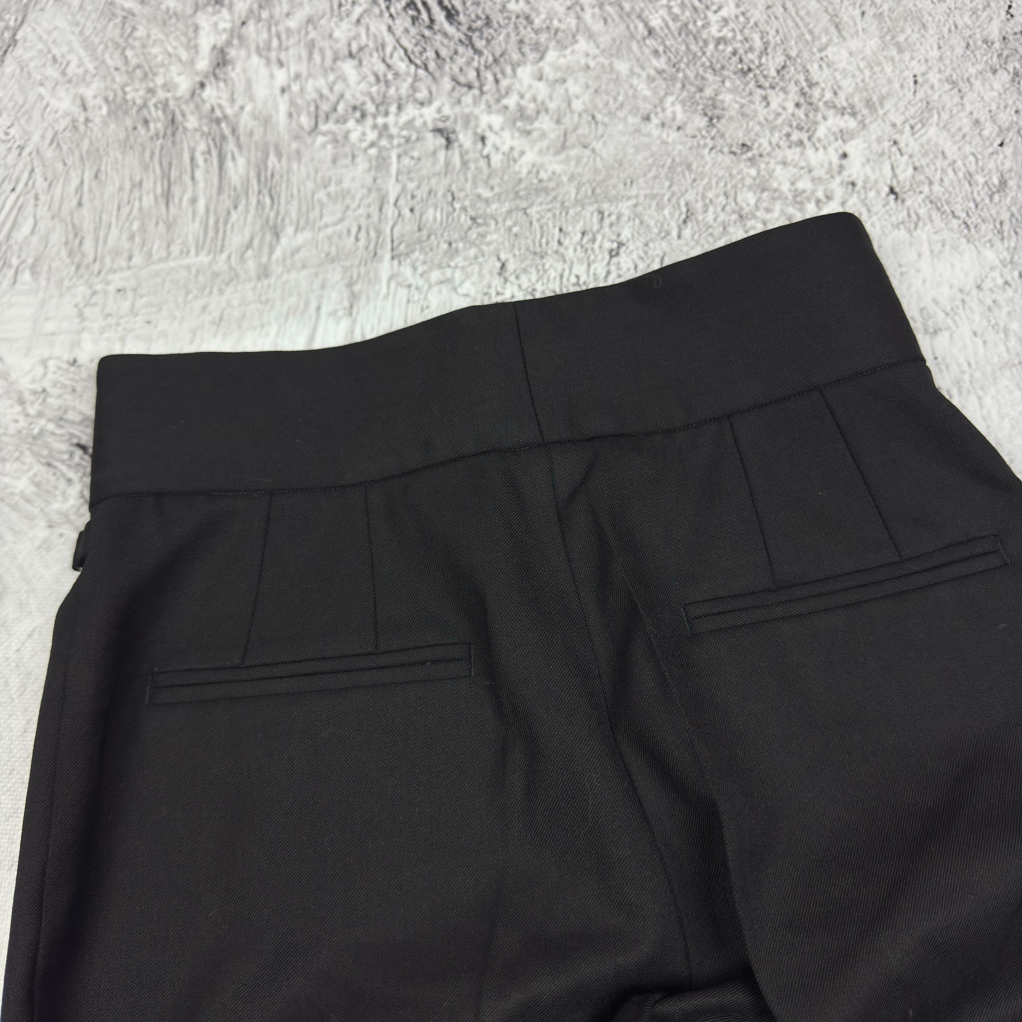 Dolce & Gabbana Dolce & Gabbana Women's Black Lana Wool Stretch Dress Pant Size 30" / US 8 / IT 44 - 4 Thumbnail