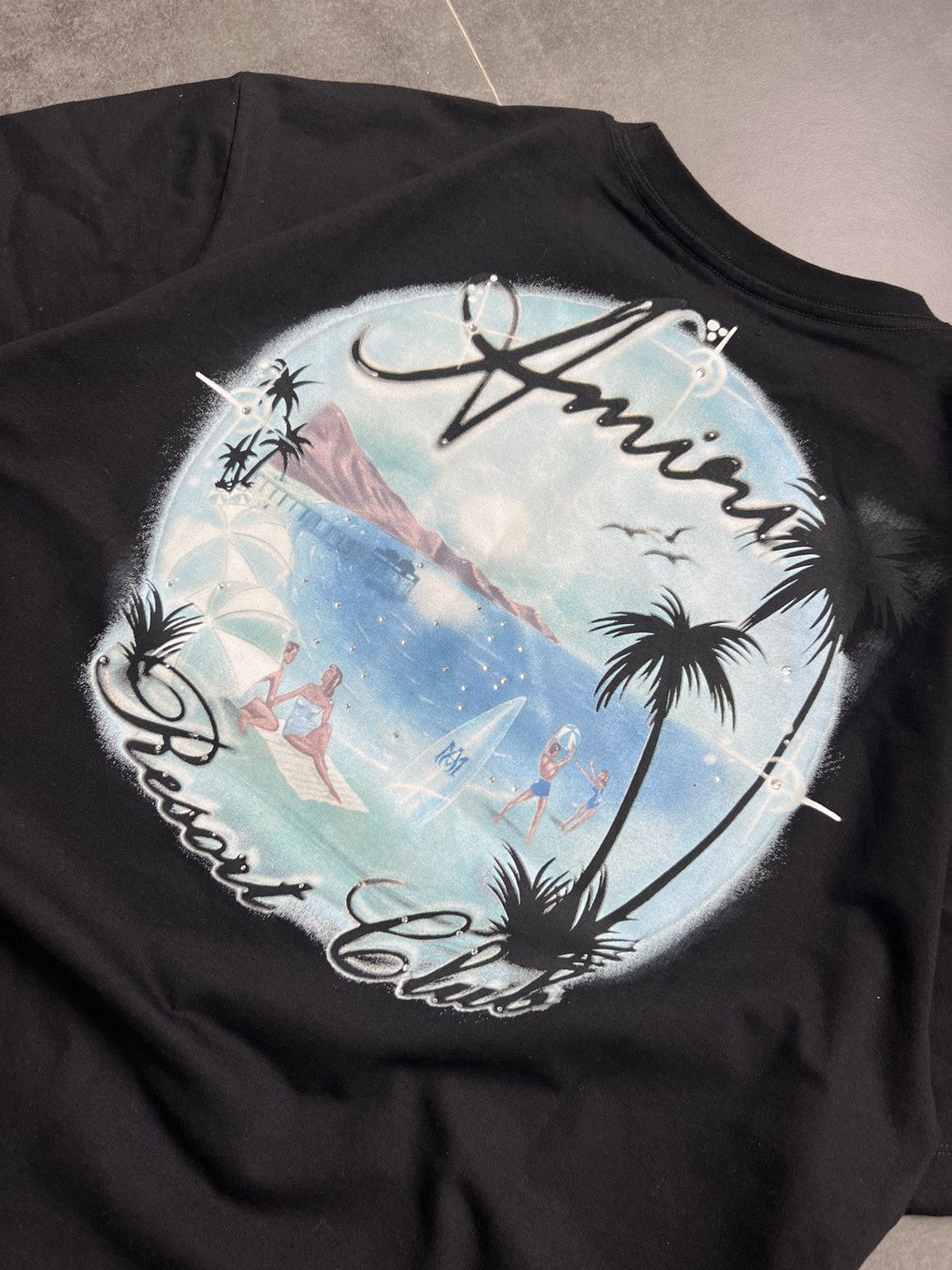 Amiri Amiri Paradise Airbrush Tee Size US XL / EU 56 / 4 - 2 Thumbnail