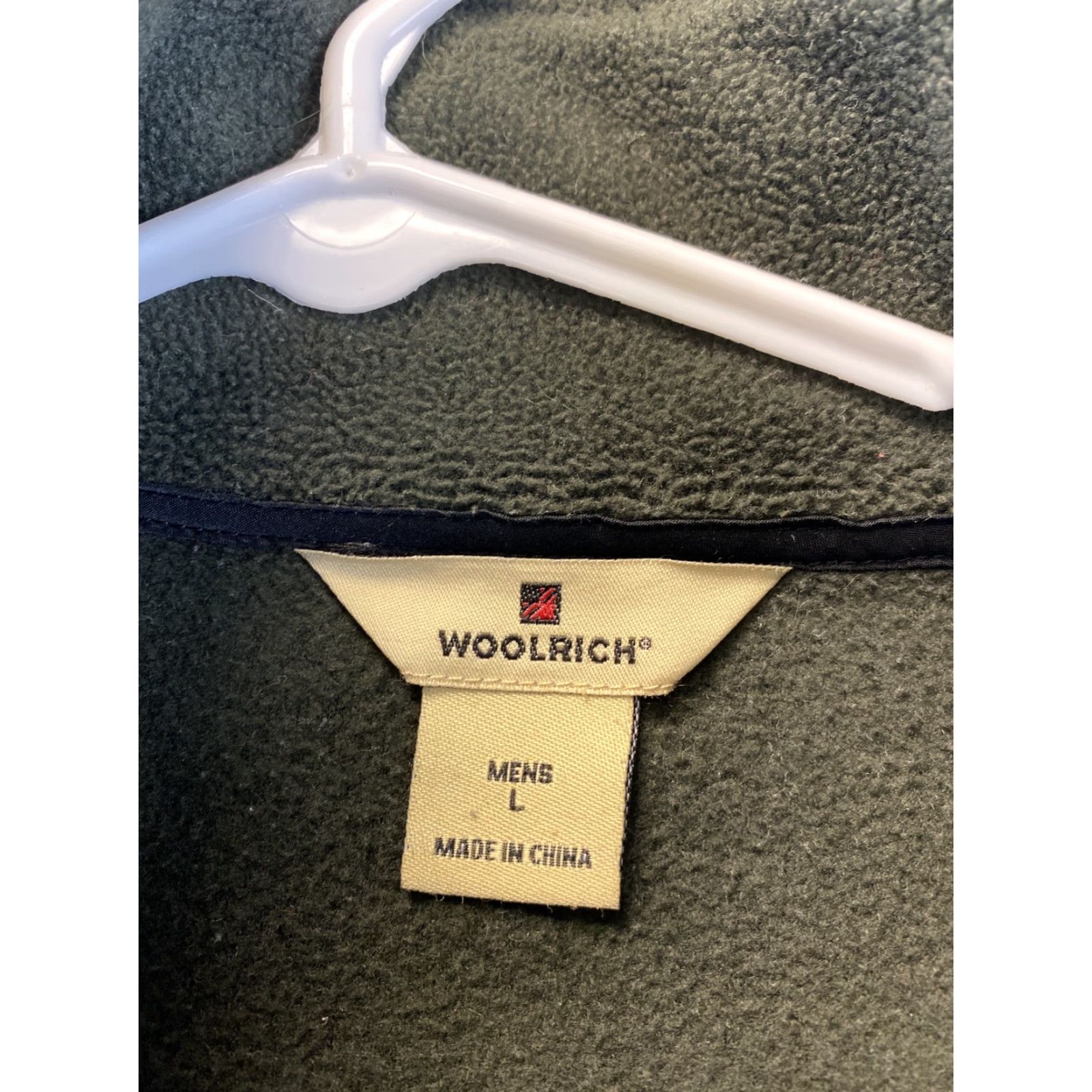 Vintage Woolrich Men's Large Fleece Vest Jacket Full Zip Pockets Green / 69-63 Size US L / EU 52-54 / 3 - 4 Thumbnail