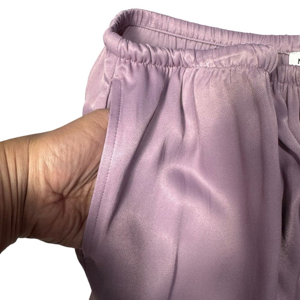 Nordstrom New Nordstrom Tie Front Satin Wide Leg Dusty Rose Pants Siz Size 26" / US 2 / IT 38 - 6 Thumbnail