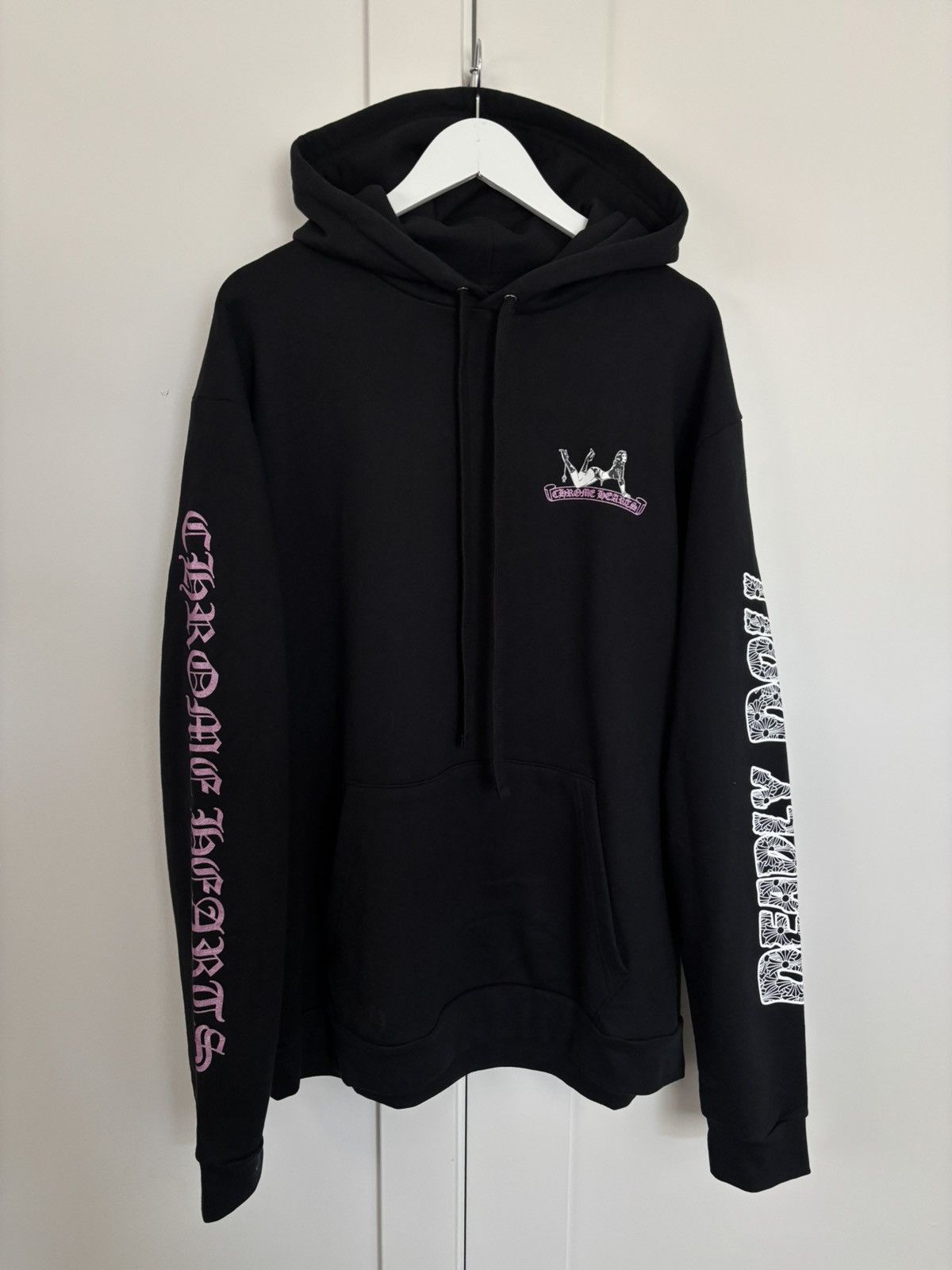 Chrome Hearts Chrome Hearts Deadly Doll Glitter Hoodie Size US XL / EU 56 / 4 - 2 Thumbnail
