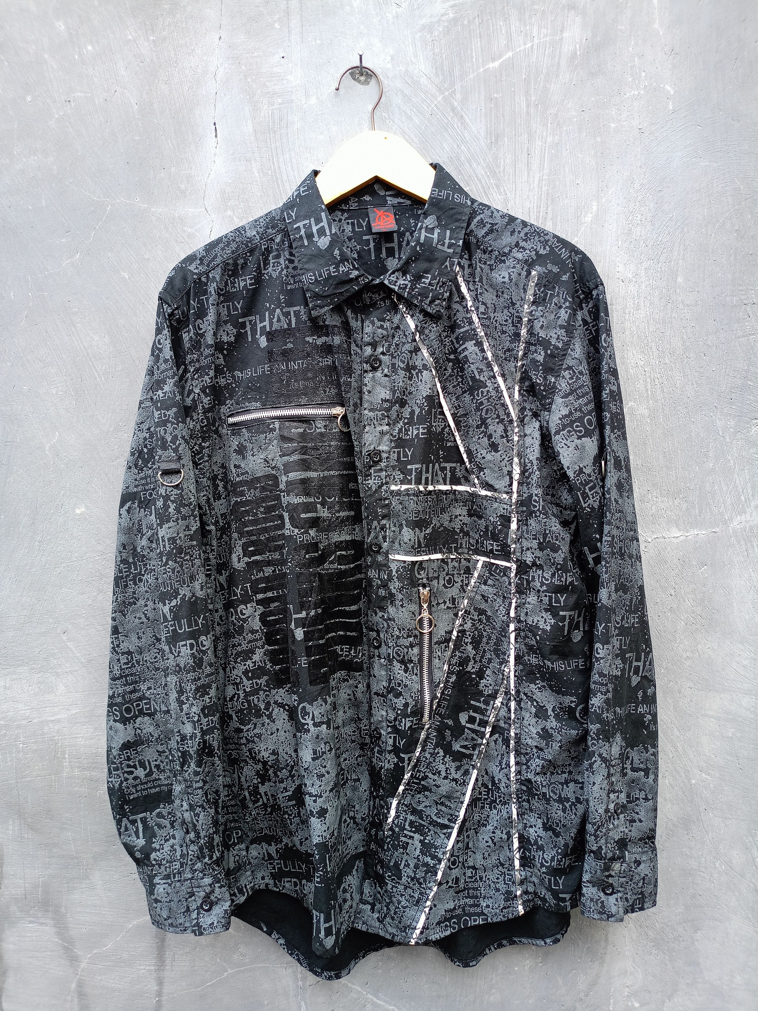 If Six Was Nine × Japanese Brand × Le Grande Bleu (L.G.B.) Clash Ahead print Shirts style ifsixwasnine Size US L / EU 52-54 / 3 - 1 Thumbnail