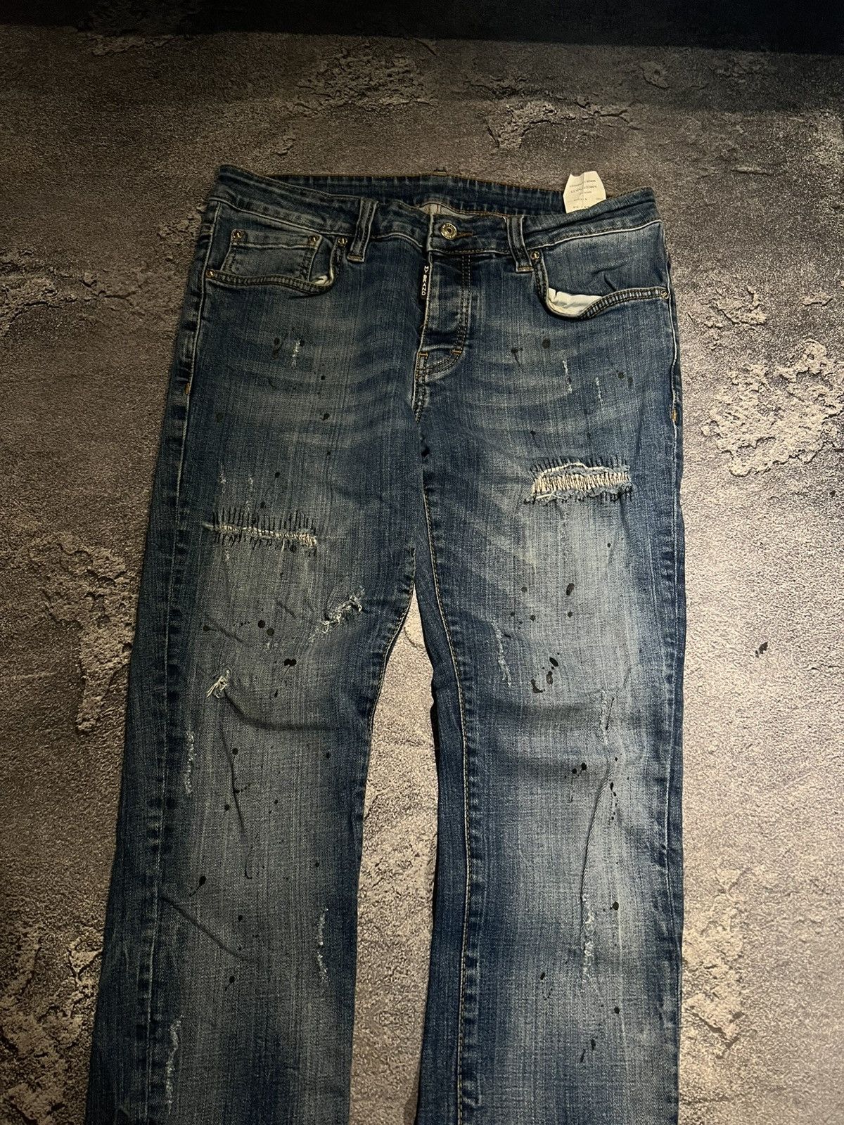 Japanese Brand Vintage Japanese Conceptual Skinny Relaxed Faded Jean Size US 32 / EU 48 - 2 Thumbnail