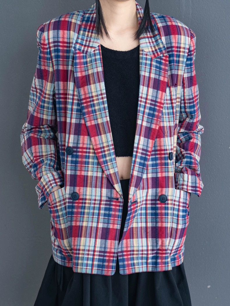 Kenzo KENZO Vintage plaid suit jacket Size M / US 6-8 / IT 42-44 - 5 Thumbnail