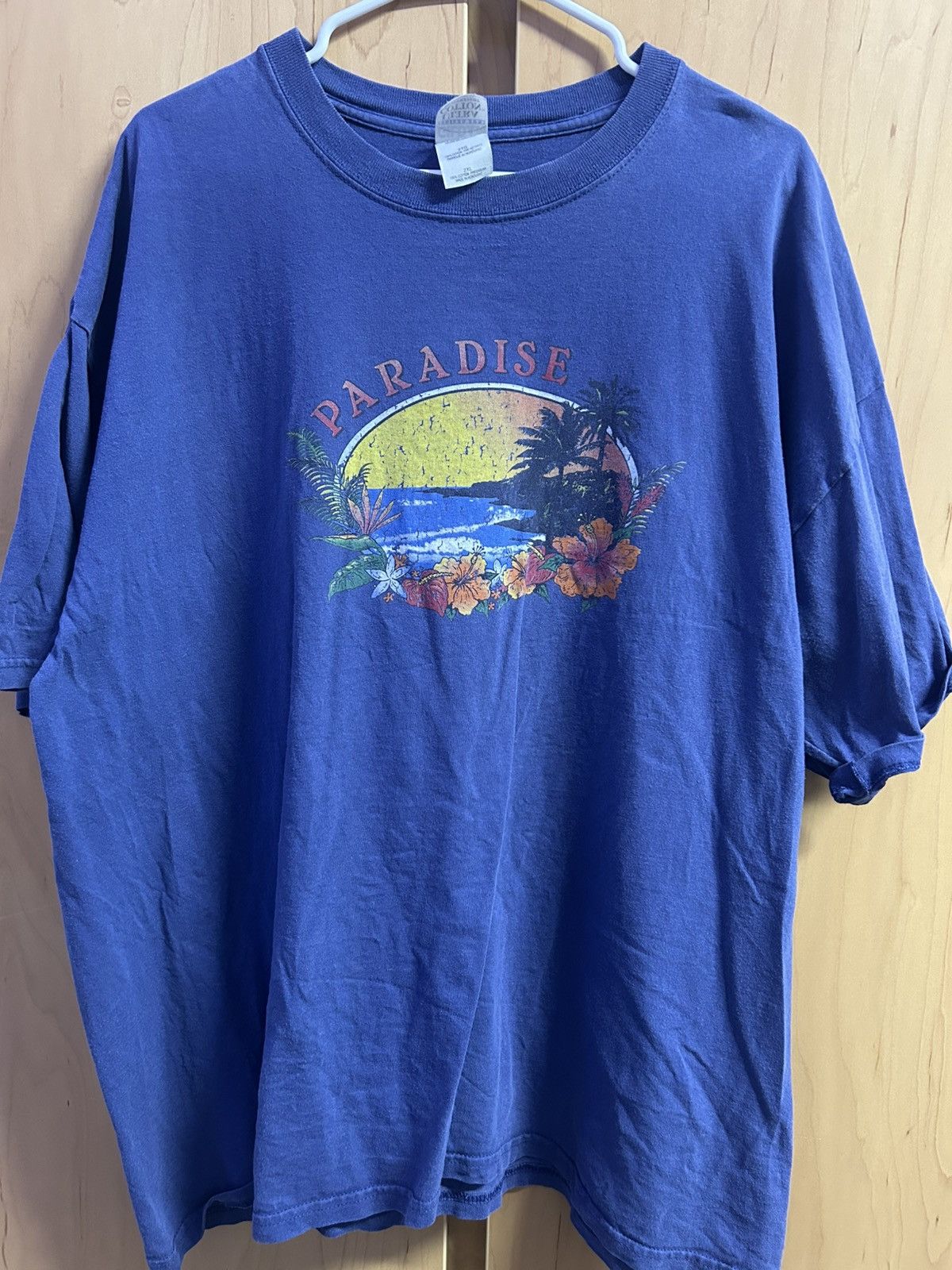 Vintage vintage 90s "Paradise" t-shirt Size US XXL / EU 58 / 5 - 1 Preview
