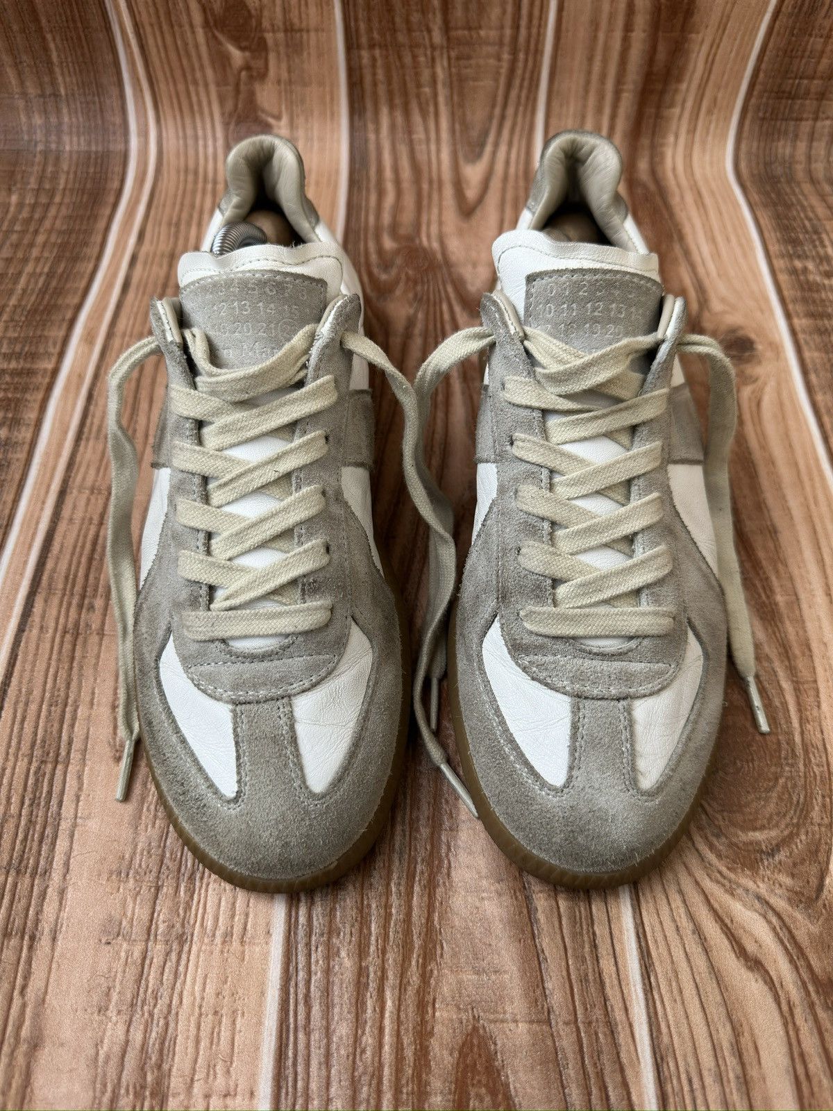 Maison Margiela Maison Martin Margiela Replica Gats White/gray Lowtops Size US 9 / IT 39 - 3 Thumbnail