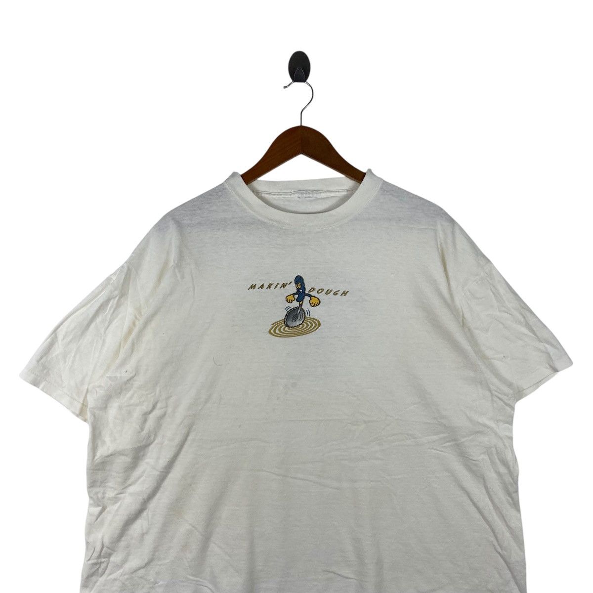 Vintage Vintage Y2K MAKIN DOUGH HYP With Everything Baggy Tee Shirt Size US XXL / EU 58 / 5 - 2 Thumbnail