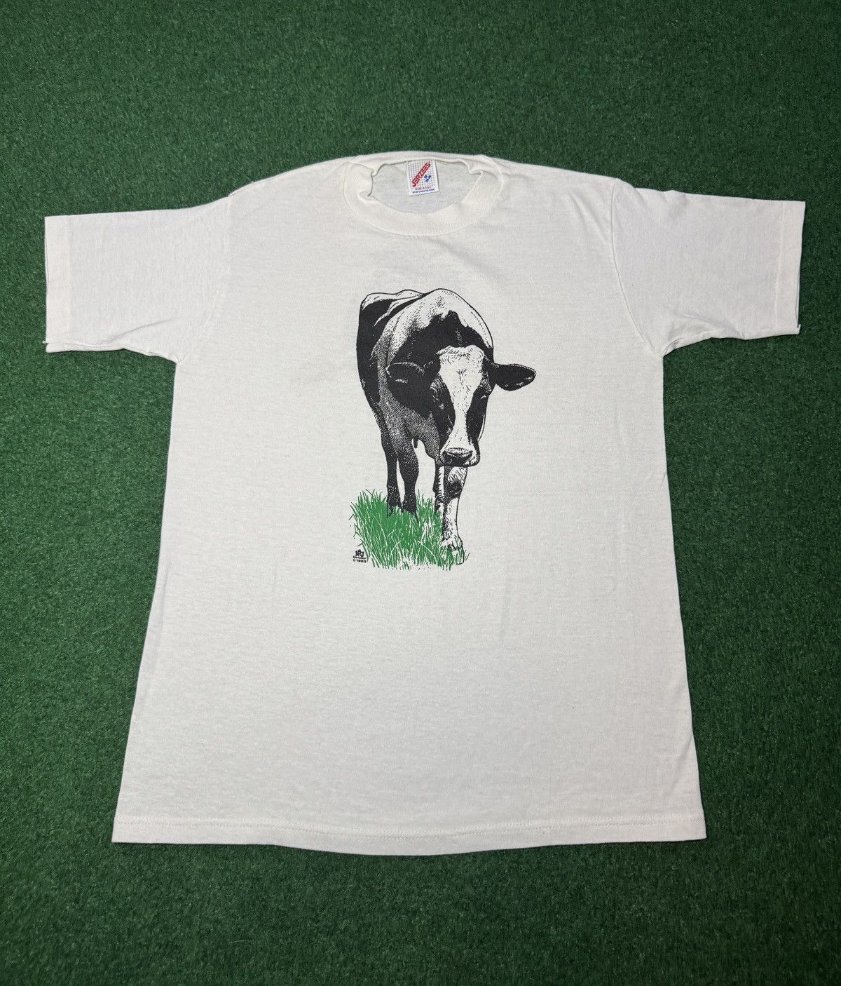 Other Vintage 80s Chic Fil A Cow Tee Retro Double Sided T Shirt Size US M / EU 48-50 / 2 - 1 Thumbnail