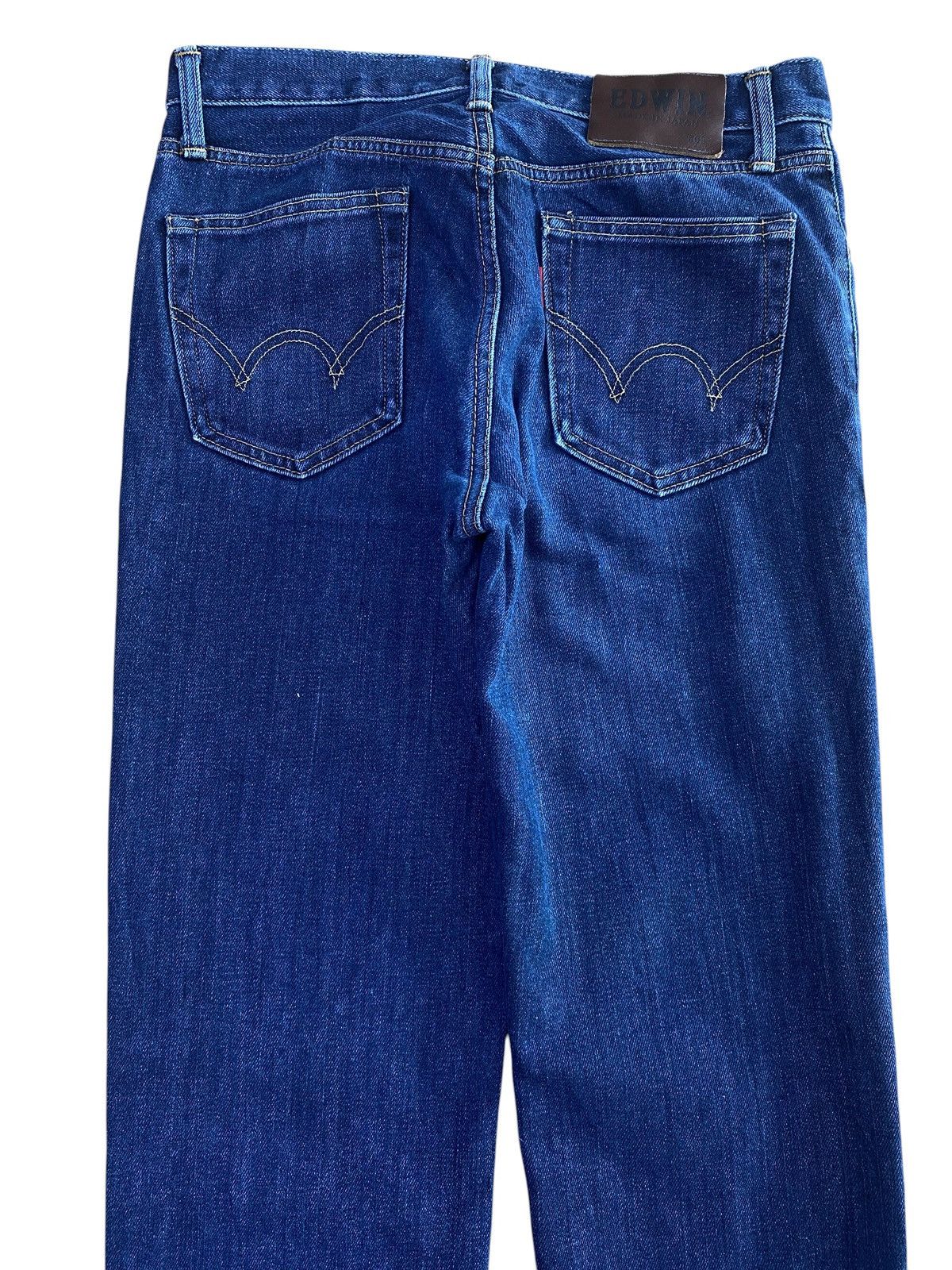 Edwin Vintage Edwin 503 Dark Blue Wash Style Straight Cut Jeans Size US 28 / EU 44 - 4 Thumbnail