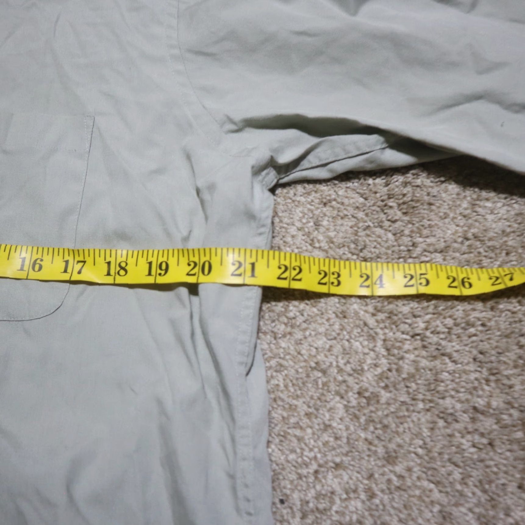Vintage Covington Shirt Adult Men 2XL Gray Solid Button-Up Casual Workwear Wrinkle Free Stain Free Pocket 90s? Size US XXL / EU 58 / 5 - 5 Thumbnail
