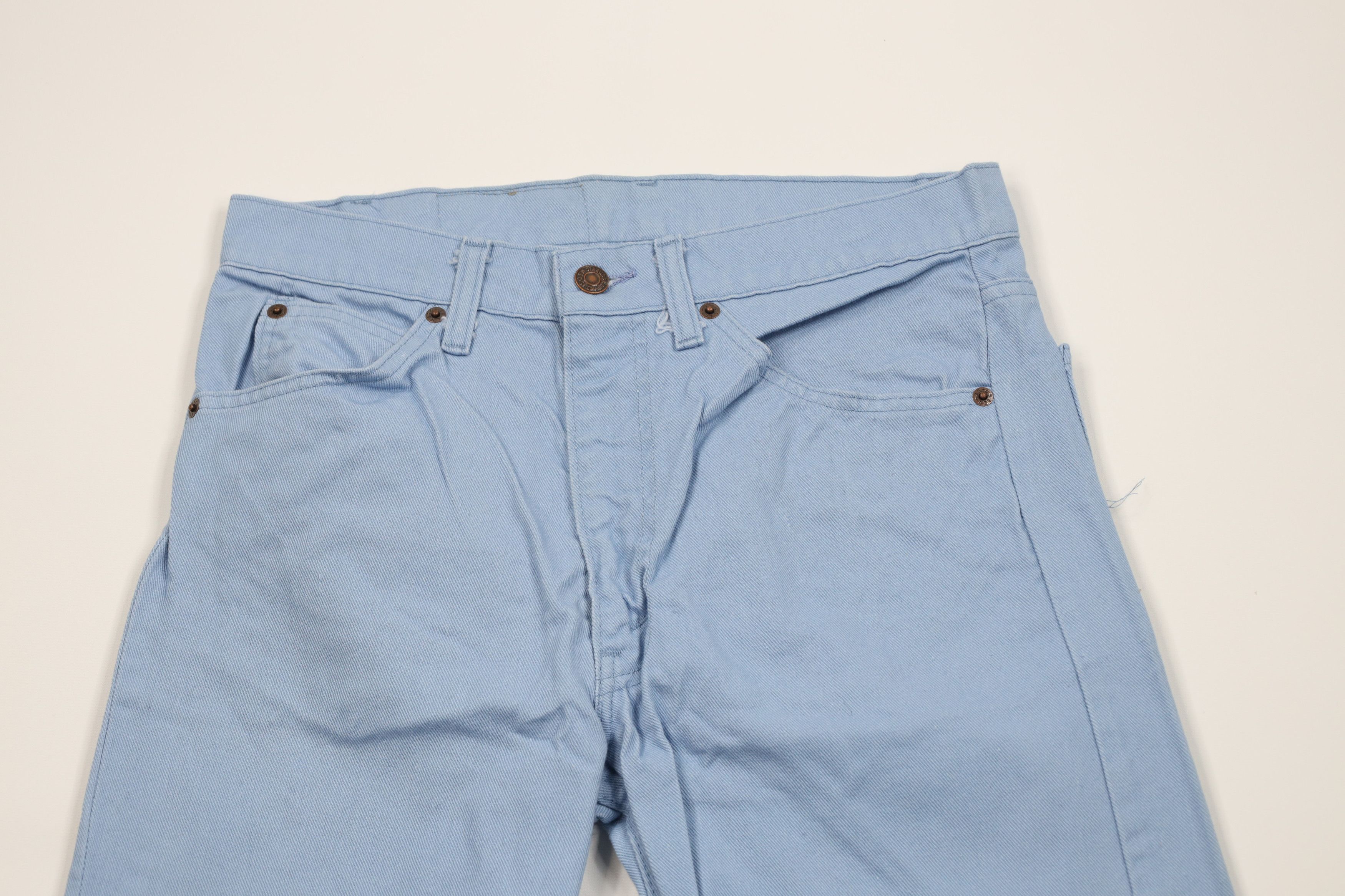 Levi's Vintage 80s Levis 505 Straight Leg Jeans Light Blue USA Size US 30 / EU 46 - 2 Thumbnail