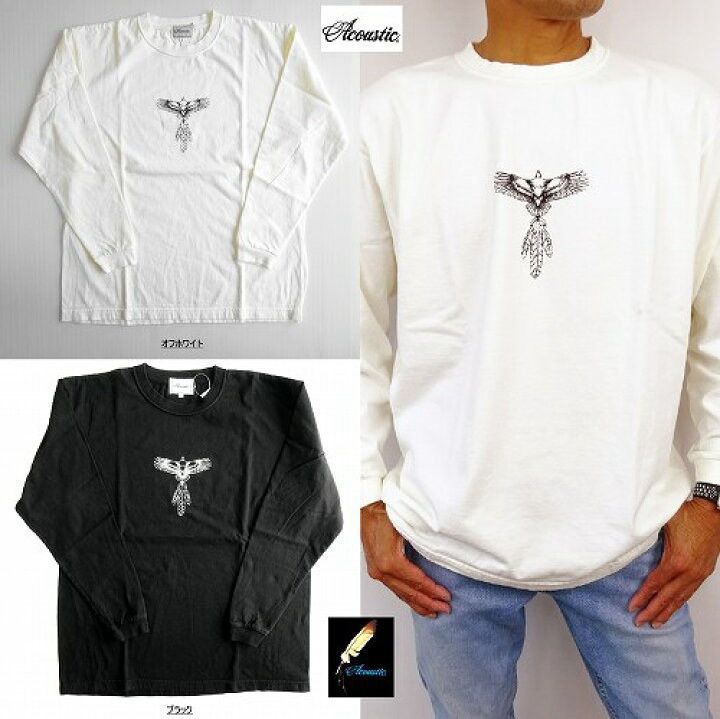 Japanese Brand 2020 ACOUSTIC NATIVE EAGLE GRAPHIC HEAVY WEIGHT LONGSLEEVES Size US L / EU 52-54 / 3 - 5 Thumbnail