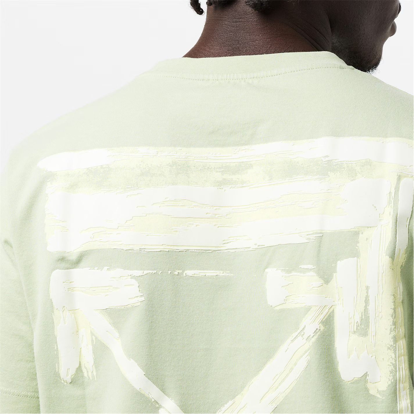 Off-White o1g2r1mq0226 Ink Arrow T-Shirt In Light Green Size US M / EU 48-50 / 2 - 4 Thumbnail