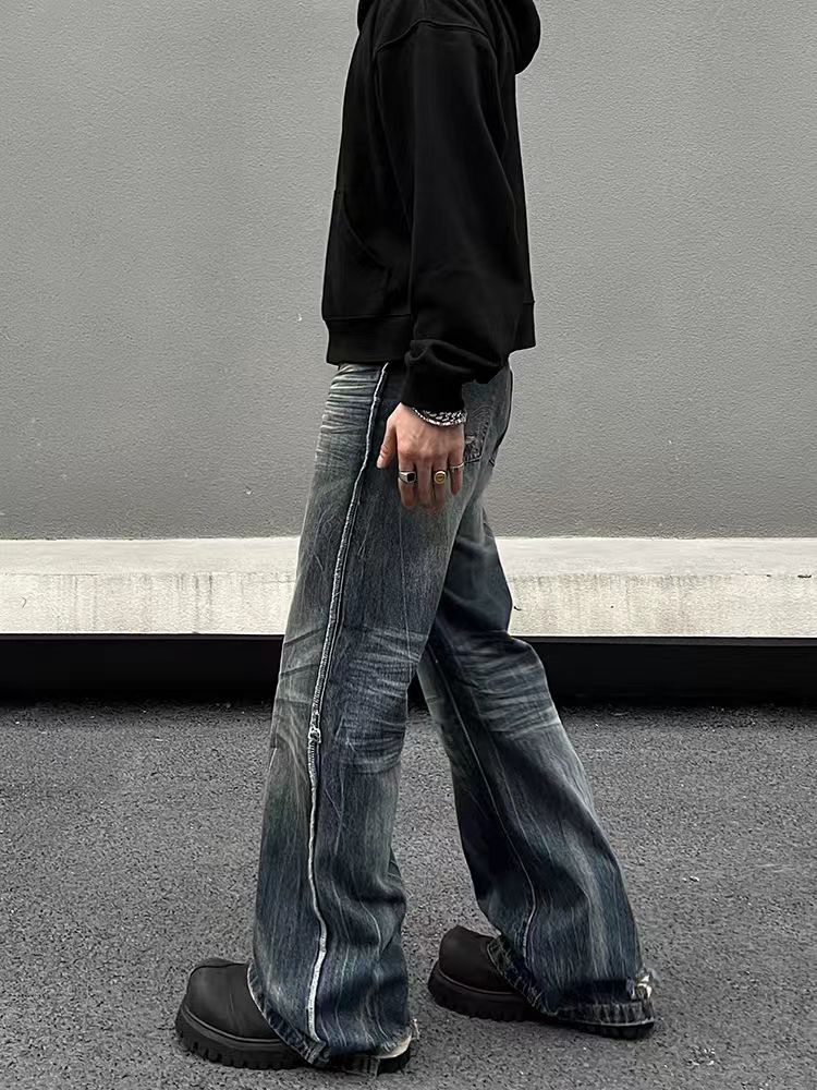 Japanese Brand × Vintage Street Vintage Washed and Aged Micro Flare Jeans Size US 32 / EU 48 - 5 Thumbnail