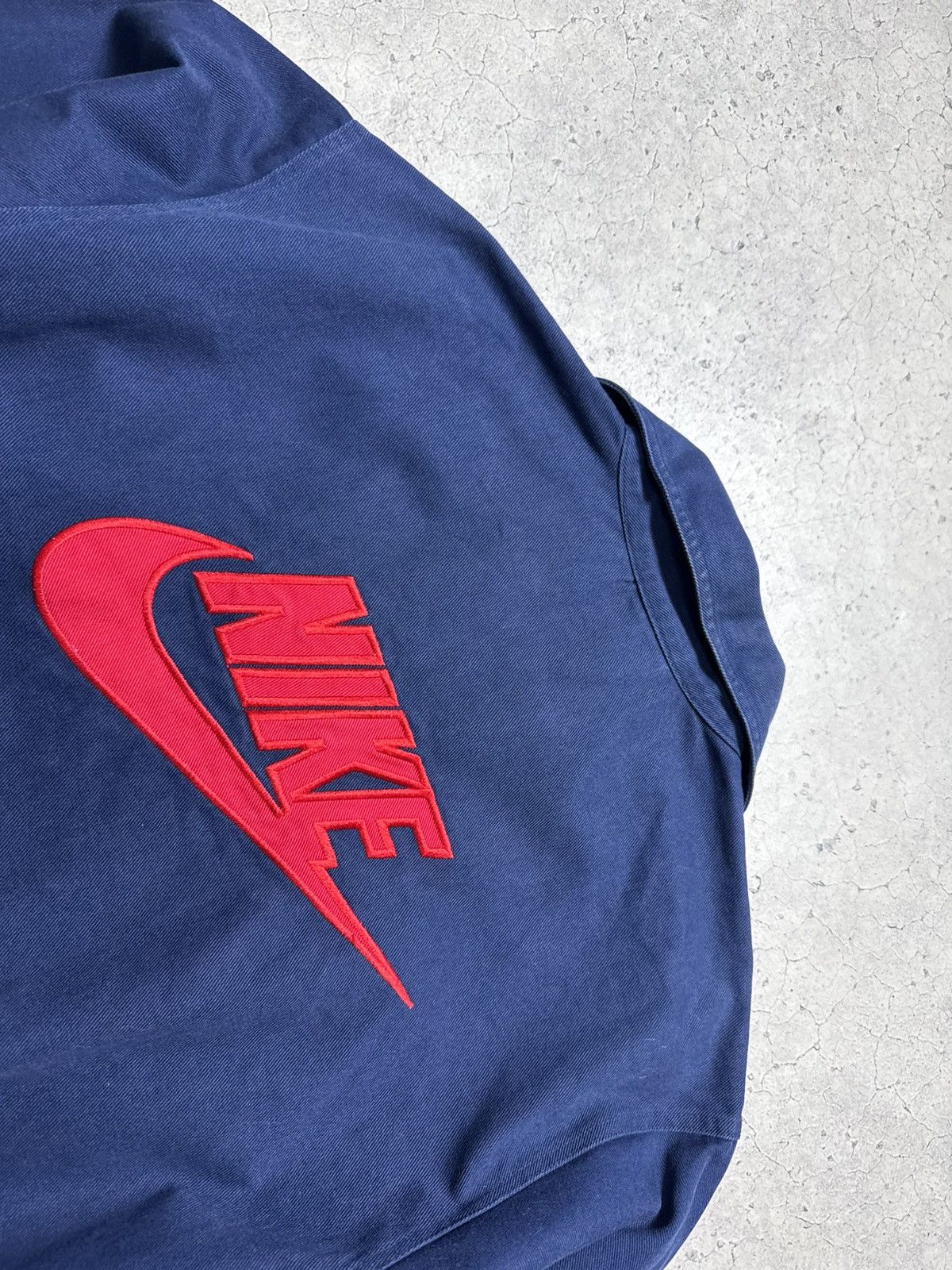 Nike Nike Vintage 90’s Track Top Jacket Big Swoosh Drill Size US L / EU 52-54 / 3 - 9 Thumbnail