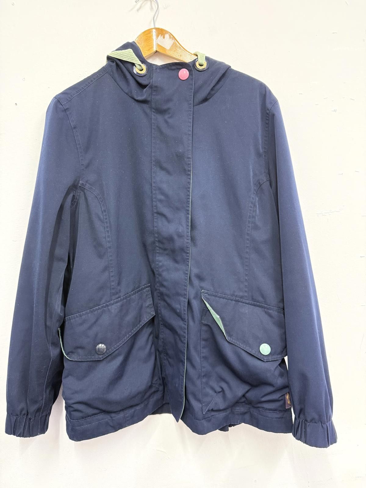 Other Joules Navy Hooded Jacket with Snap Button Details Size US L / EU 52-54 / 3 - 1 Thumbnail